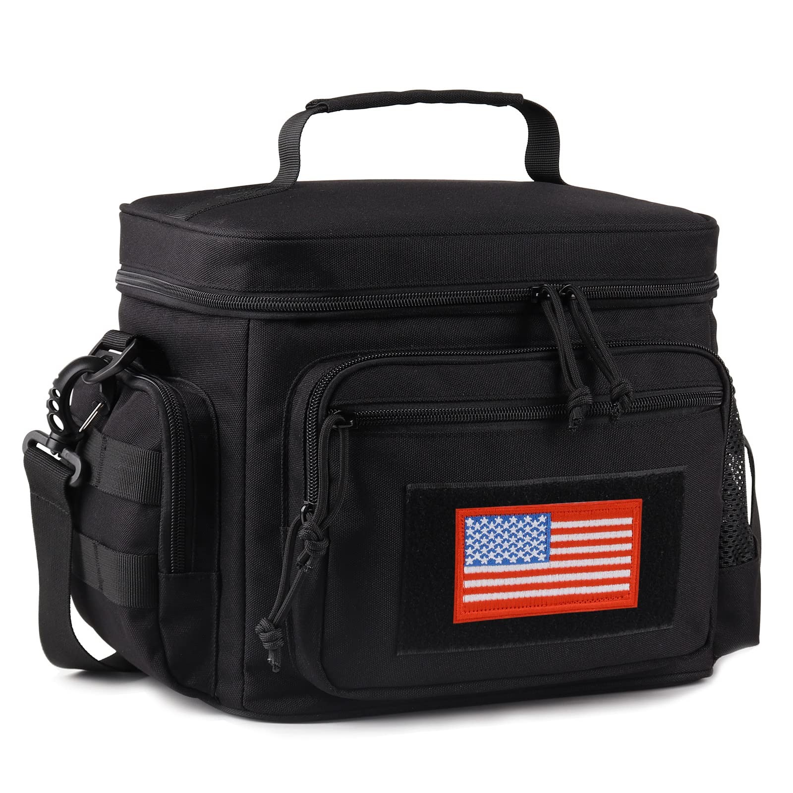 ATRIPACK Lunch Box for Men, Tactical Bag MOLLE Webbing Medium, Black ATRIPACK Lunch Box for Men, Tactical Bag MOLLE Webbing Medium, Black