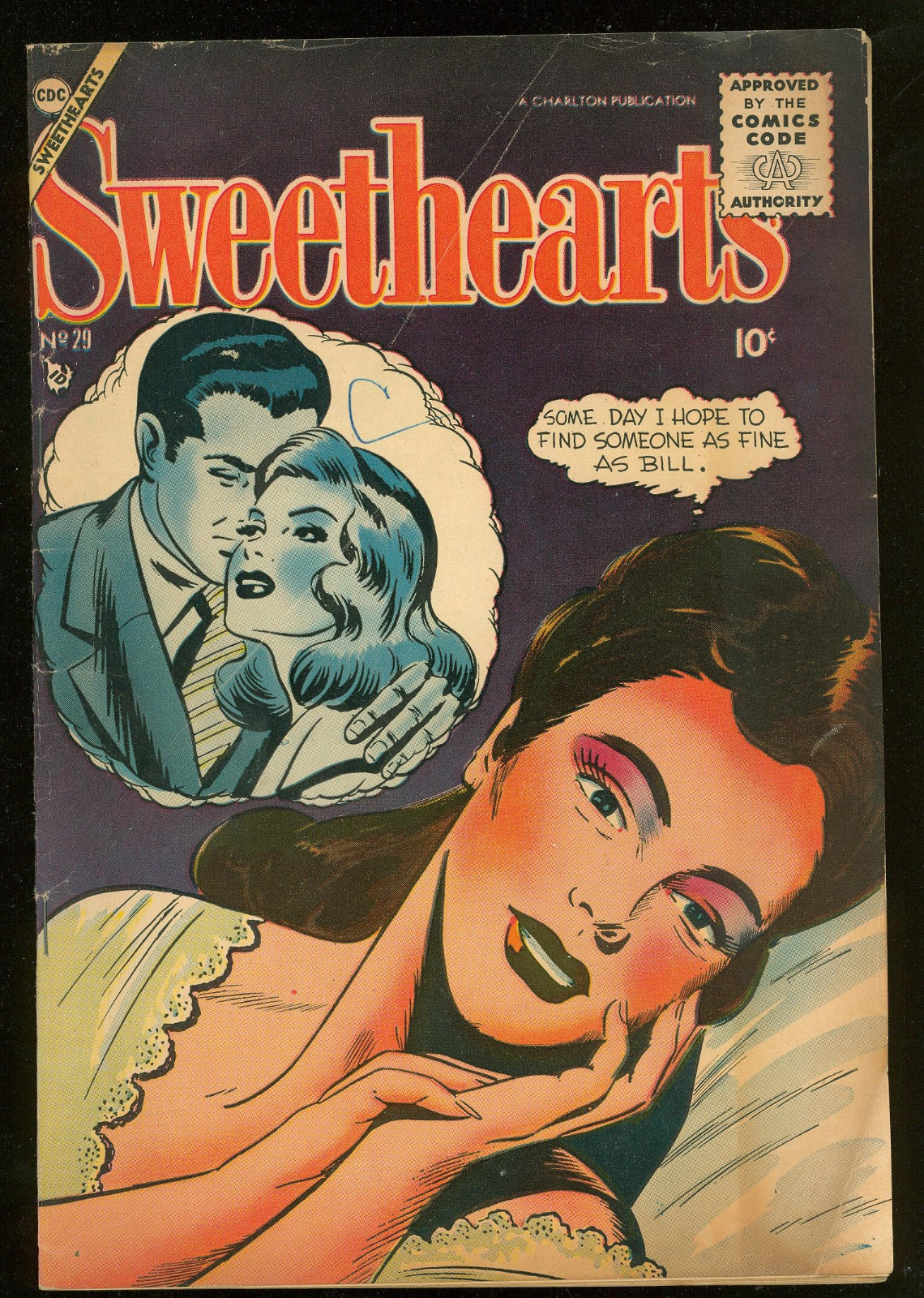 Sweethearts #29 4.0 VG 1st to use Comics Code Authority Seal? 1955 Charlton 