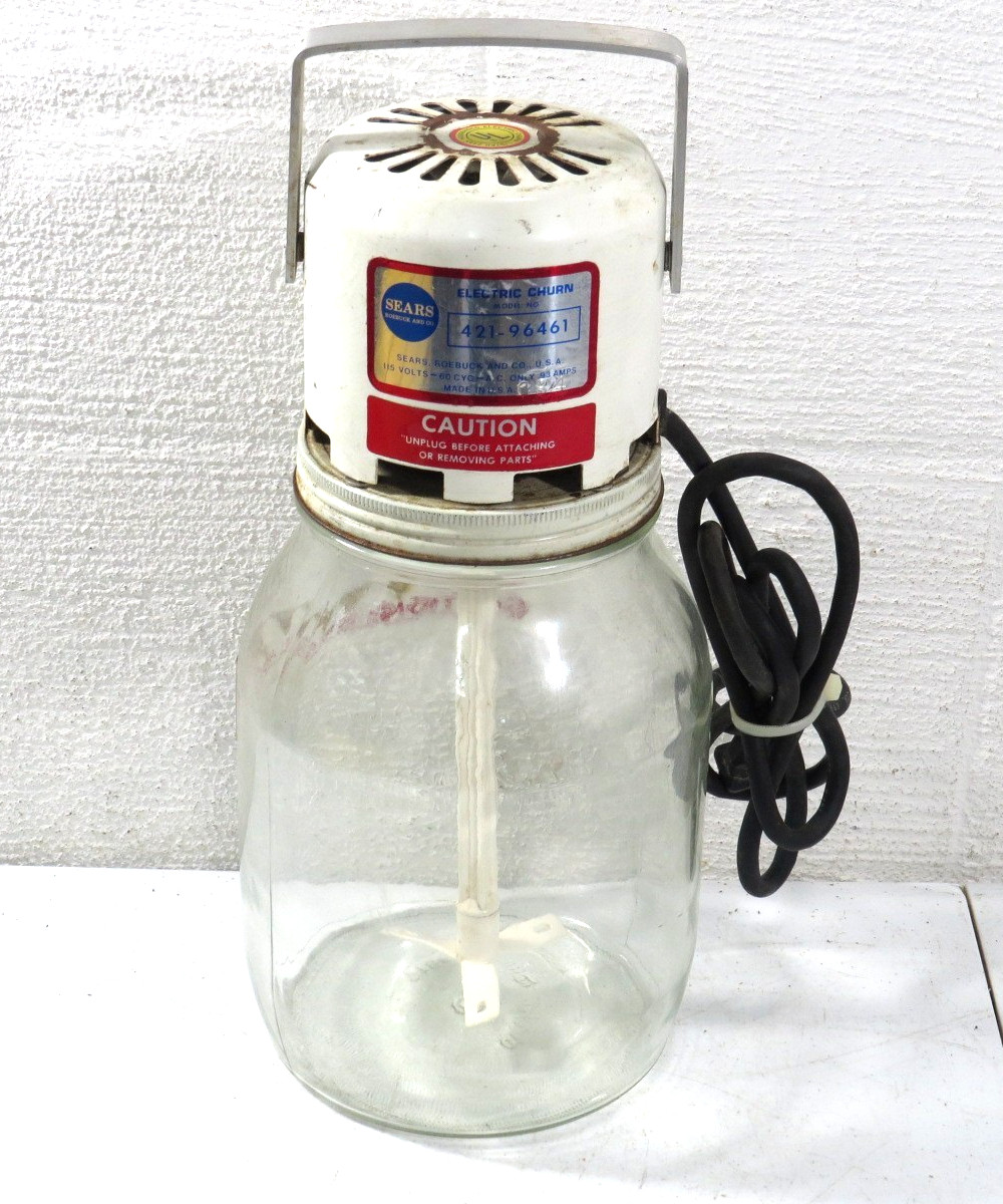 Working Sears Vintage Electric Butter Churn 421-35500 With 1 Gal Jar 1930s/1940s
