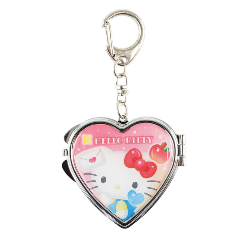 Sanrio Hello Kitty Dear Daniel Heart Mirror Keychain Japan New