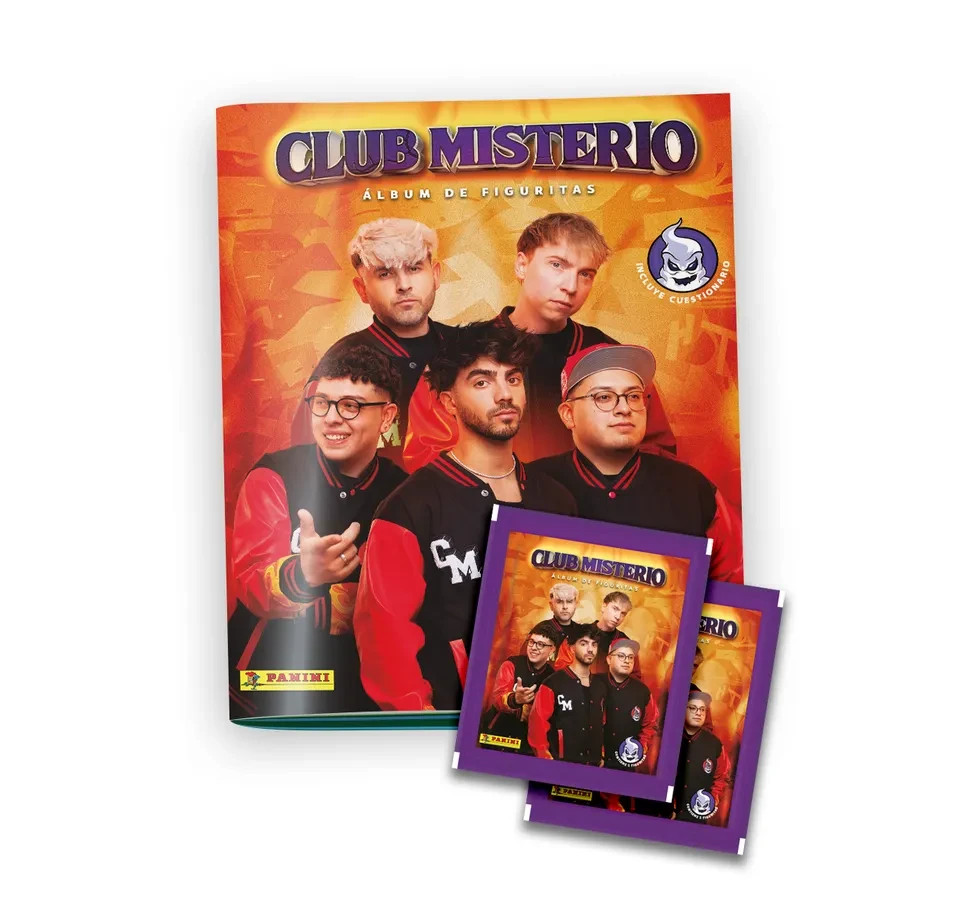 Álbum De Figuritas Club Misterio + 20 Sobres Panini Oficial