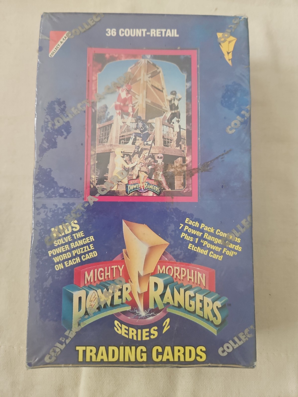 1994 Saban Entertainment Mighty Morphin Power Rangers Series 2 Trading Cards Box