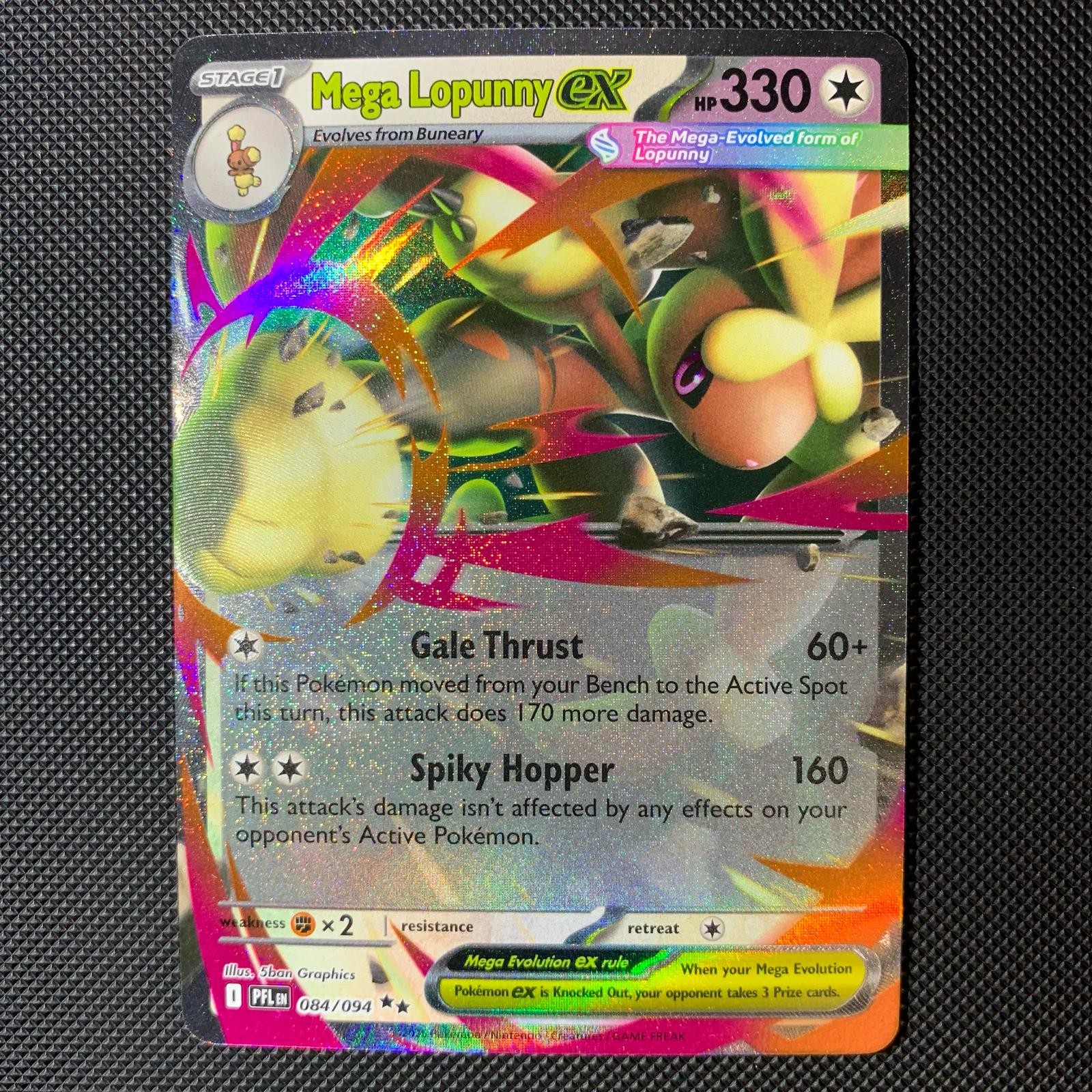 Mega Lopunny ex 084/094 Double Rare Phantasmal Flames Pokemon Holo Near Mint