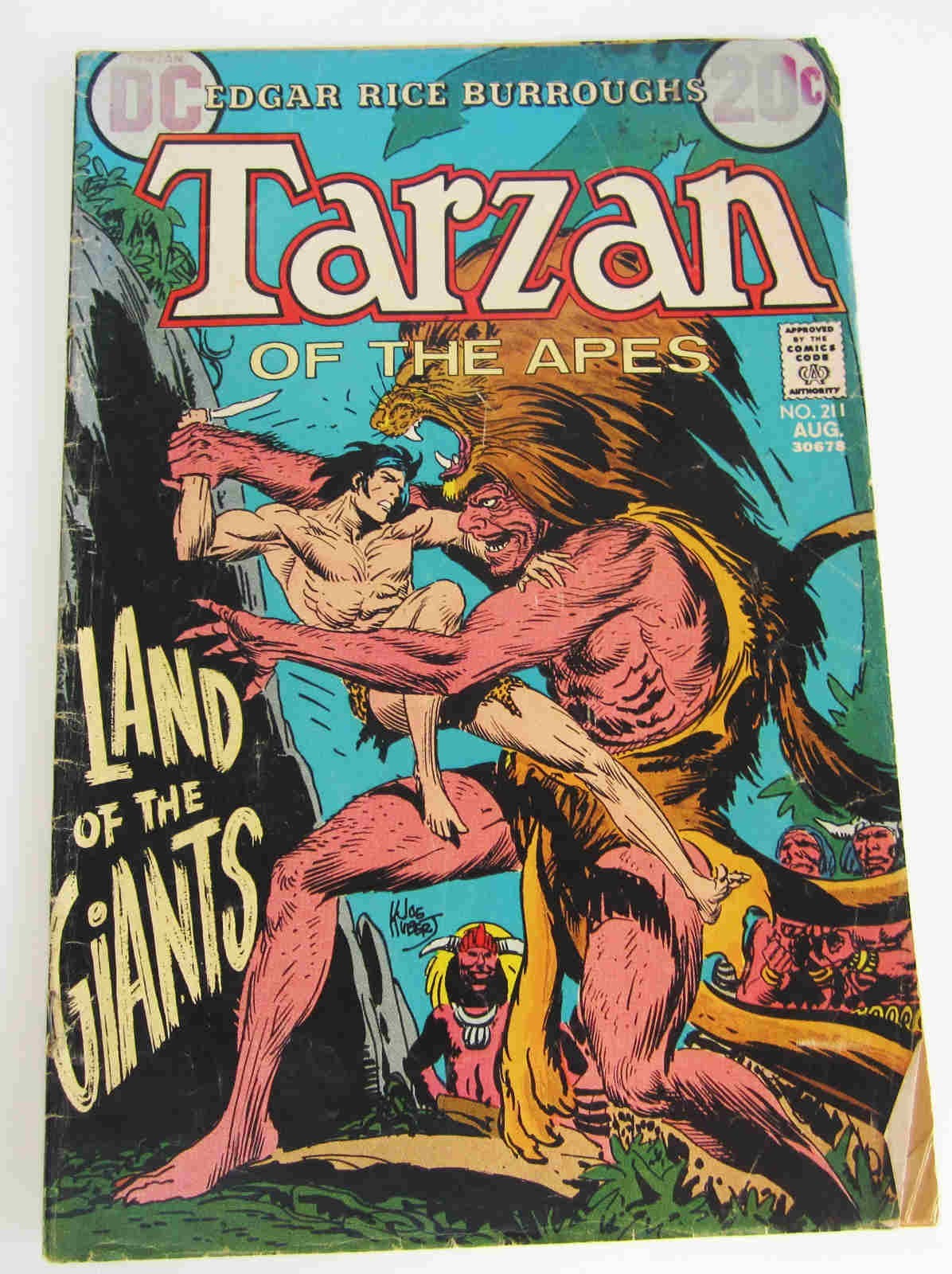 Tarzan Of The Apes #211 August 1972 DC Comics Good 2.0 Grade Complete