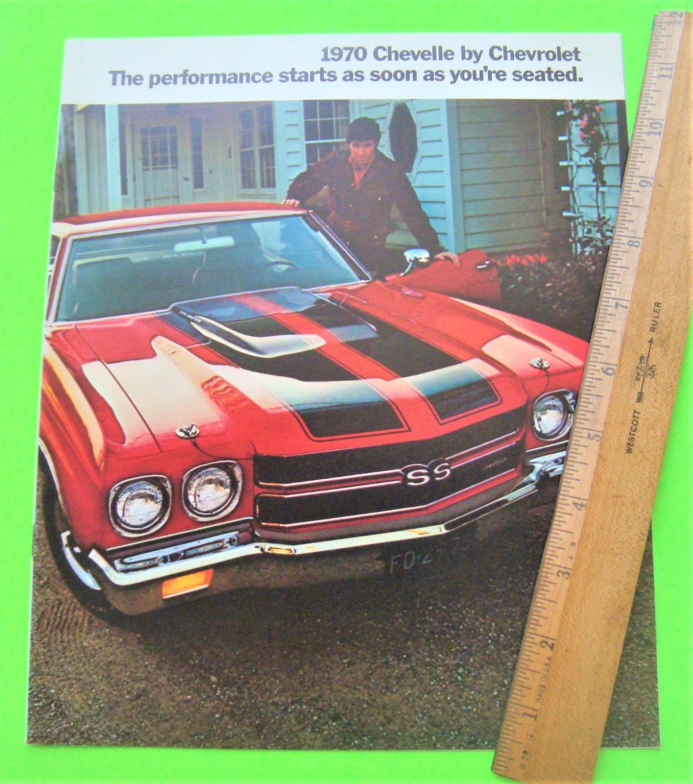 1970 CHEVROLET CHEVELLE DLX 16-pg COLOR CATALOG Brochure SS 454 Convertible XLNT
