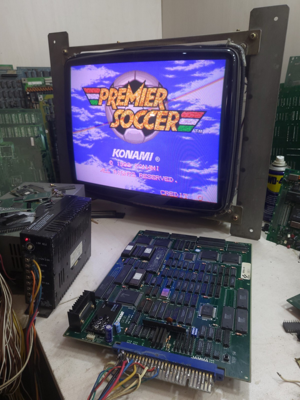 PREMIER SOCCER BY KONAMI ARCADE PCB JAMMA ORIGINAL