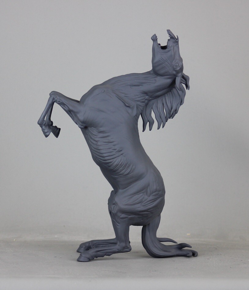Deathcaller Halloween Stallion Resin Print (Breyer Traditional Scale) Zombie