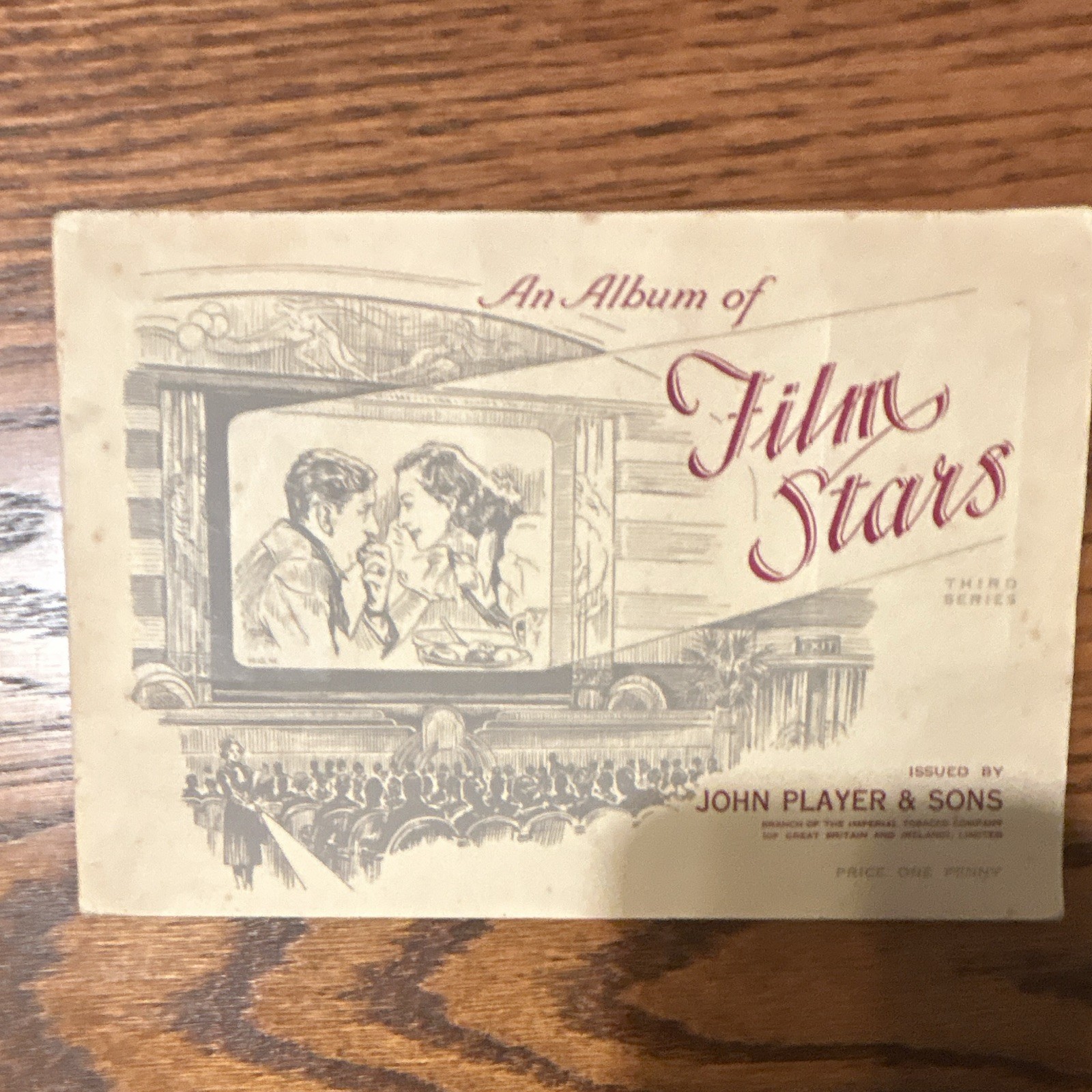 John Player & Sons An Album of Film Stars  trading cards
