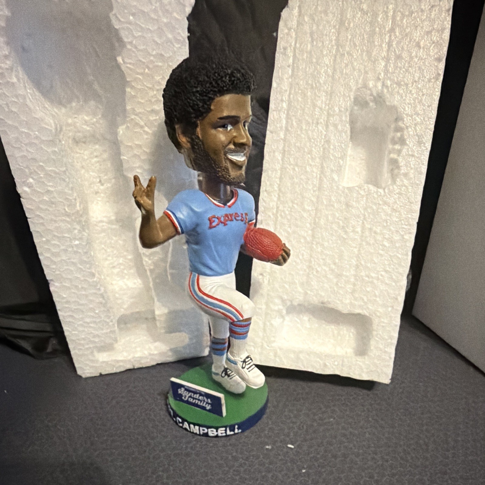 Earl Campbell Express #34 Football / Baseball Bobblehead in original packaging