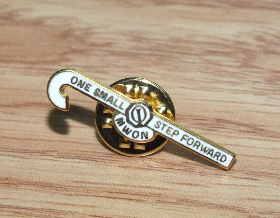 One Small Step Forward Collectible White Cane Optimist Club Lapel Pin