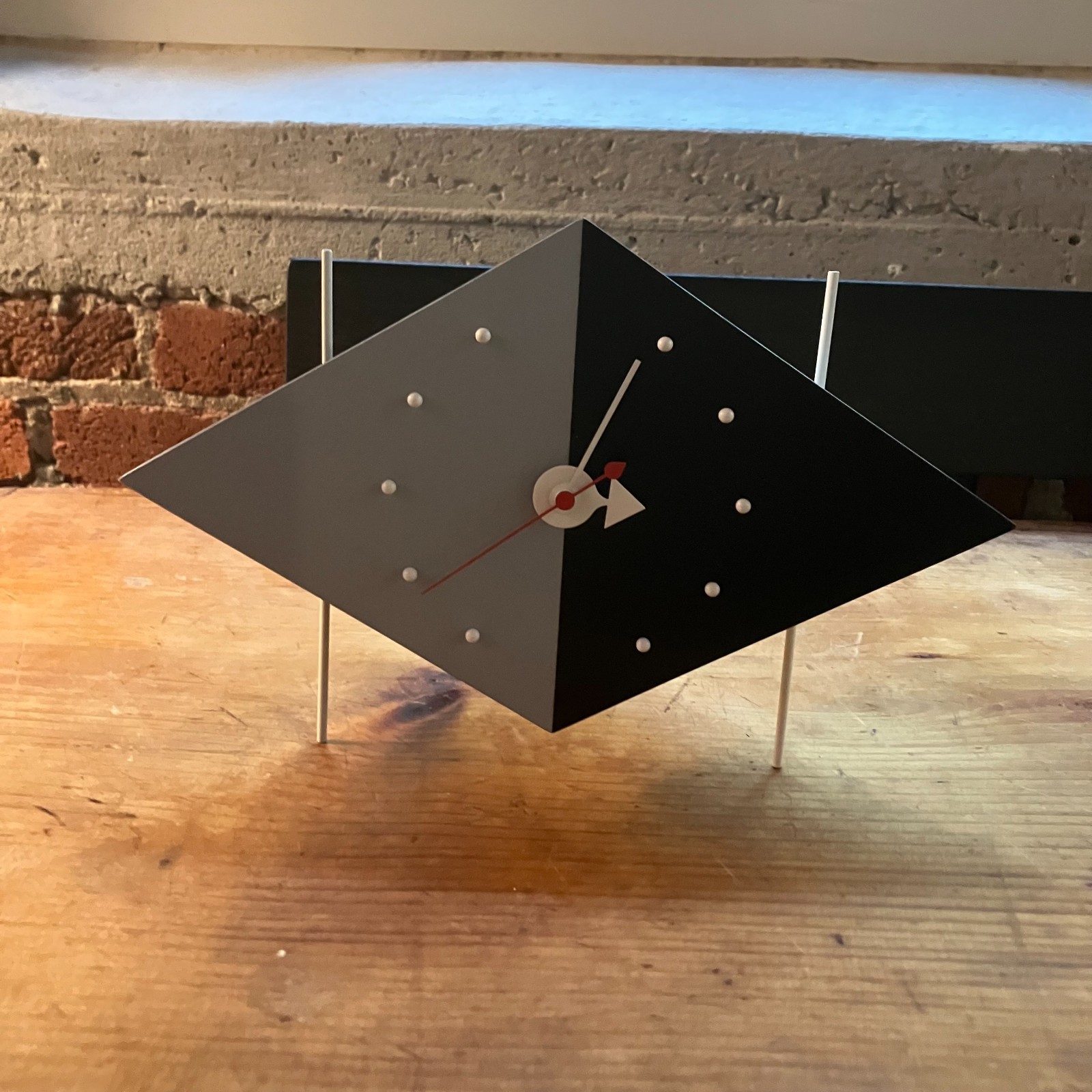 Rare Vitra George Nelson Diamond Desk Clock - Multi-Color