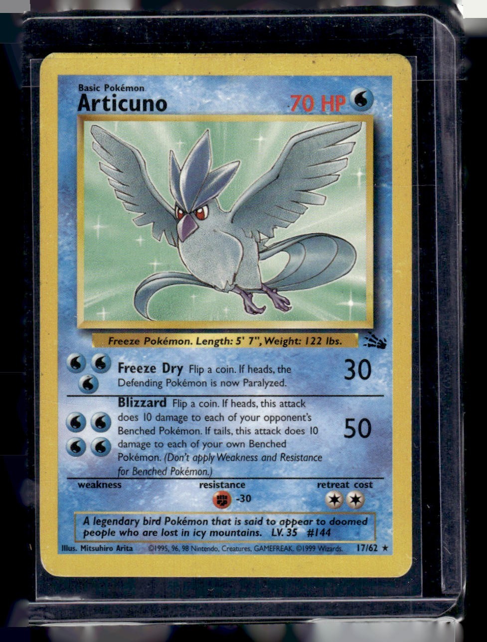 Pokémon TCG Articuno Fossil Set 17/62