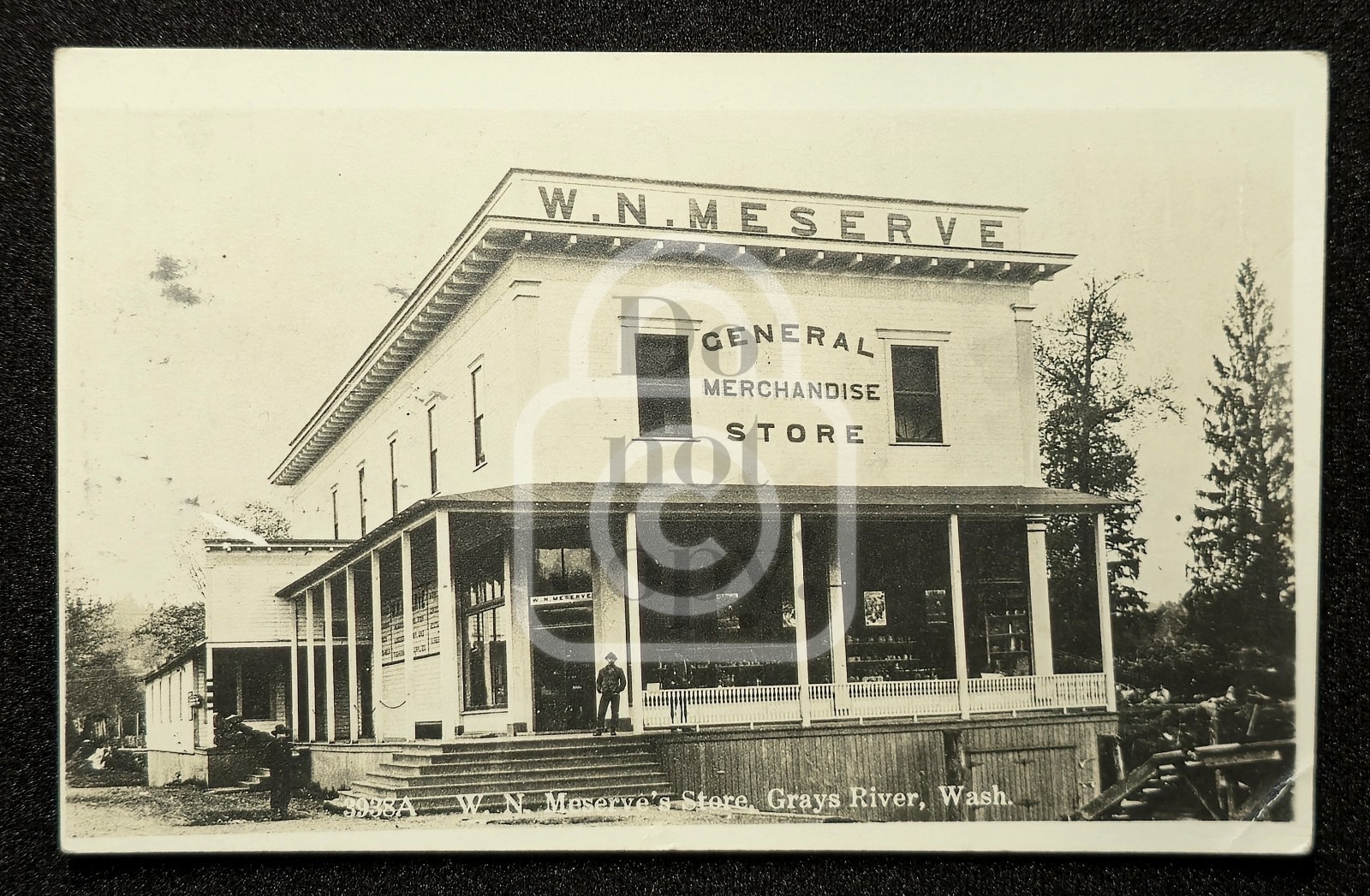 Rare RPPC R N Meserve Store. Gray's River, Washington. C 1912 Wahkiakum Co. 