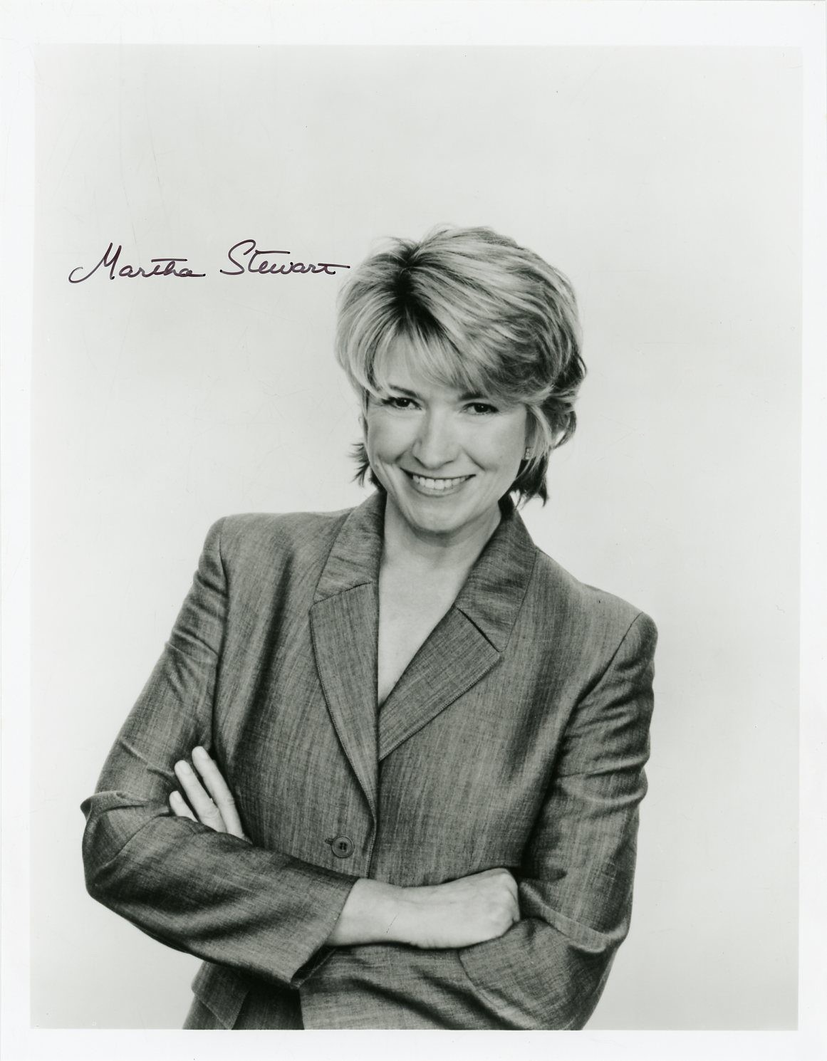 Martha Stewart- Signed B&W Photograph