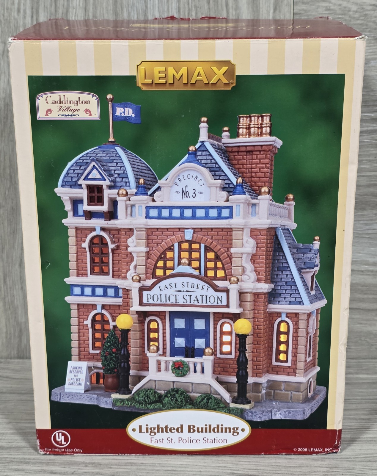 Lemax East Street Police Station Retired Caddington Village Christmas 2008