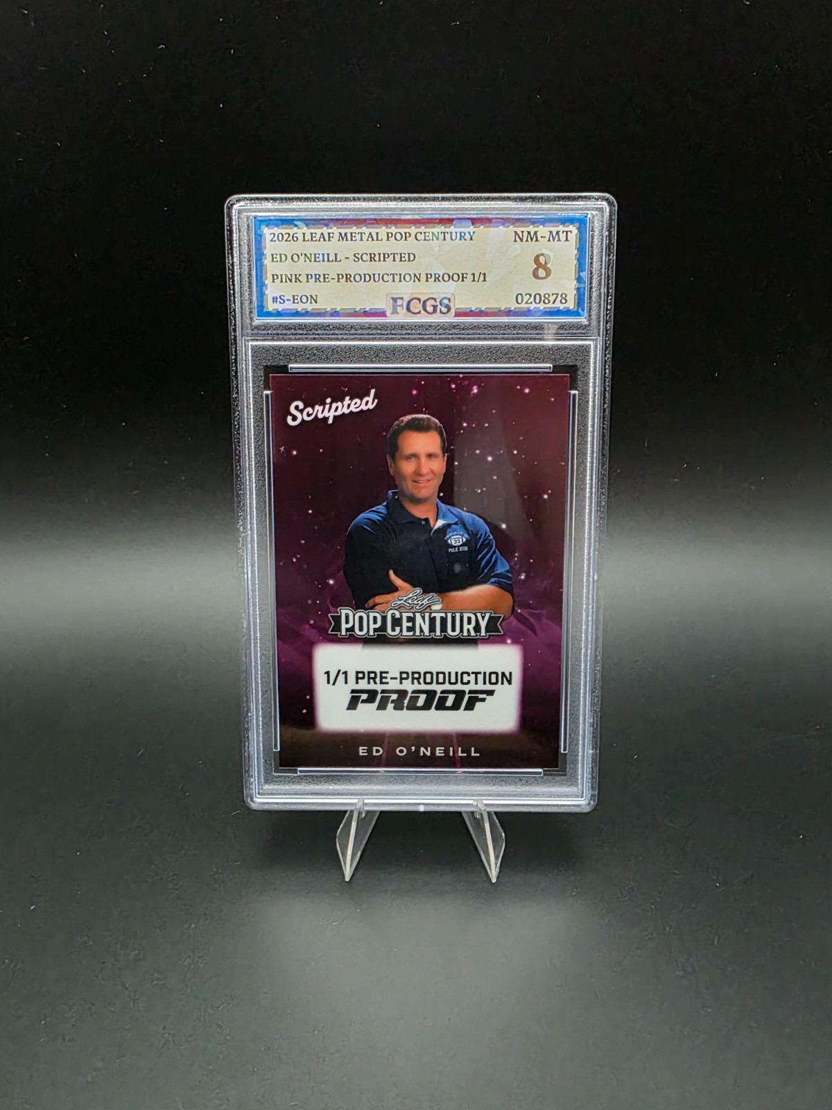 Ed O’Neill #S-EON (2026) Leaf Pop Century Pink Press-Proof - Graded 8