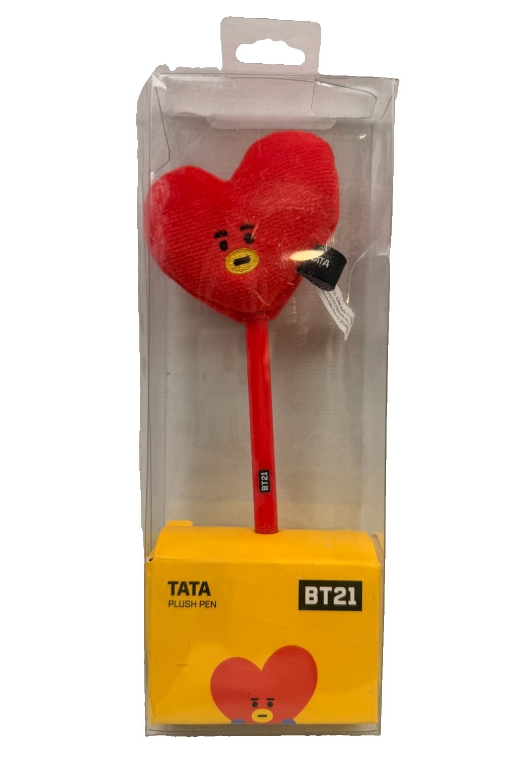 BT21 Tata Plush Pen | Line Friends | In Color Red | Brand New Sealed