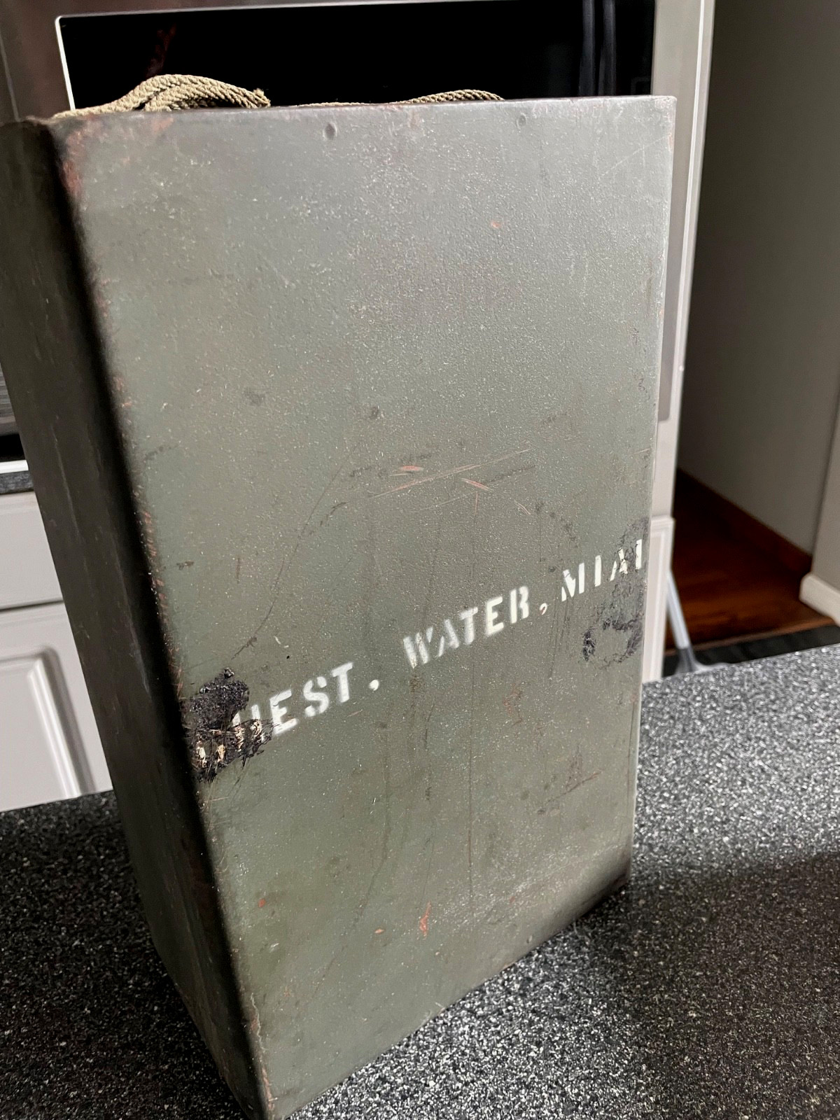 Vintage  WW2 US Army Military Chest Water Can M1A1 Field Gear Equipment