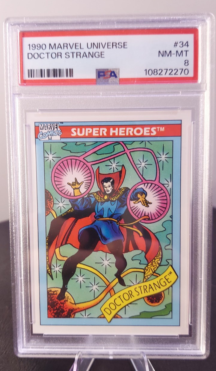 1990 Marvel Universe Doctor Strange #34 PSA 8