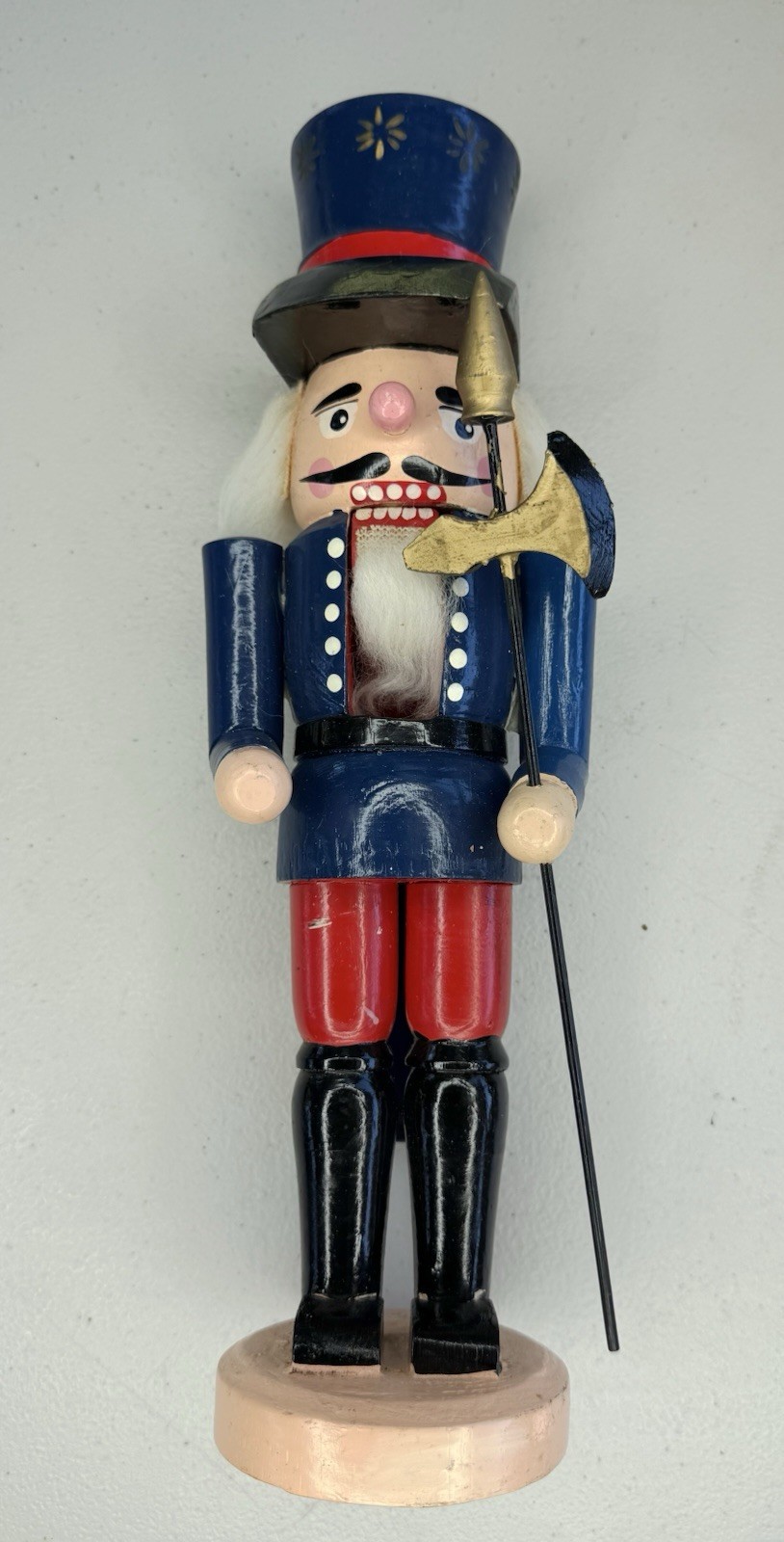 Vtg German Erzgebirge Expertic Wooden Soldier Guard Nutcracker 14