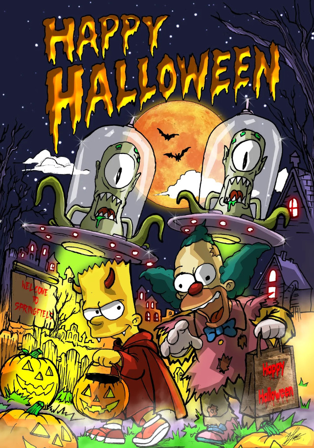 NYCC 2026 Simpsons Welcome To Springfield Halloween /60 Set Foil & Trade PRESALE