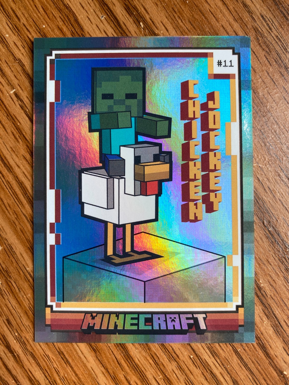 2024 Panini Minecraft Chicken Jockey #11 Iron Foil 162/475