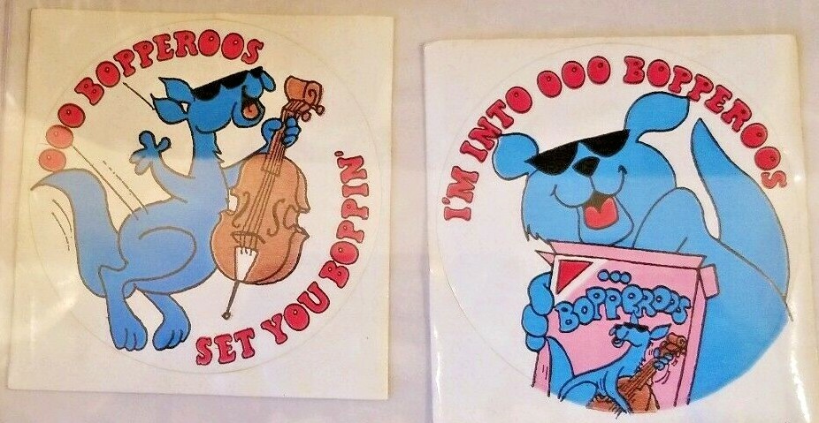 HOLY GRAiL 1974 Nabisco OOO BOPPEROOS Cereal Premium 2/3 Issued Insert Stickers