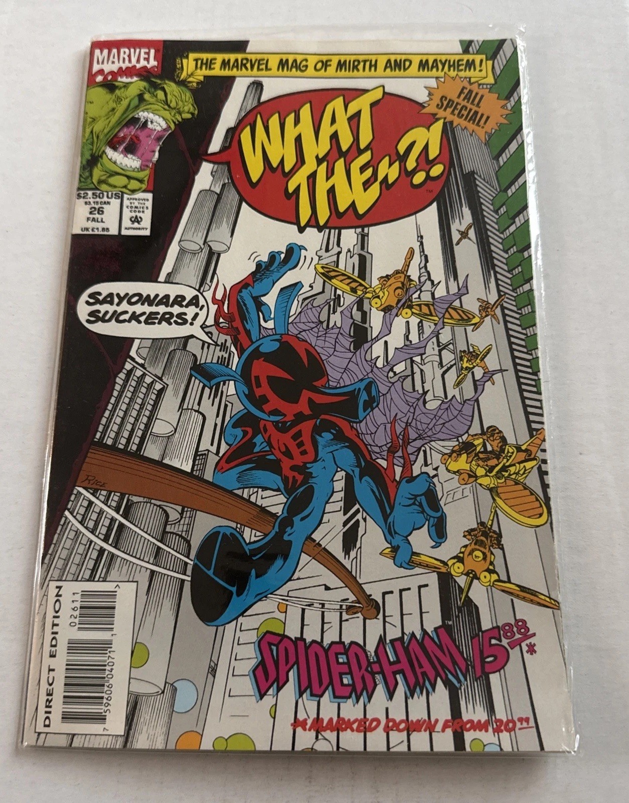 What The-? #26 Marvel Comics Winter 1993 Spider-Ham 2099 Fall Special