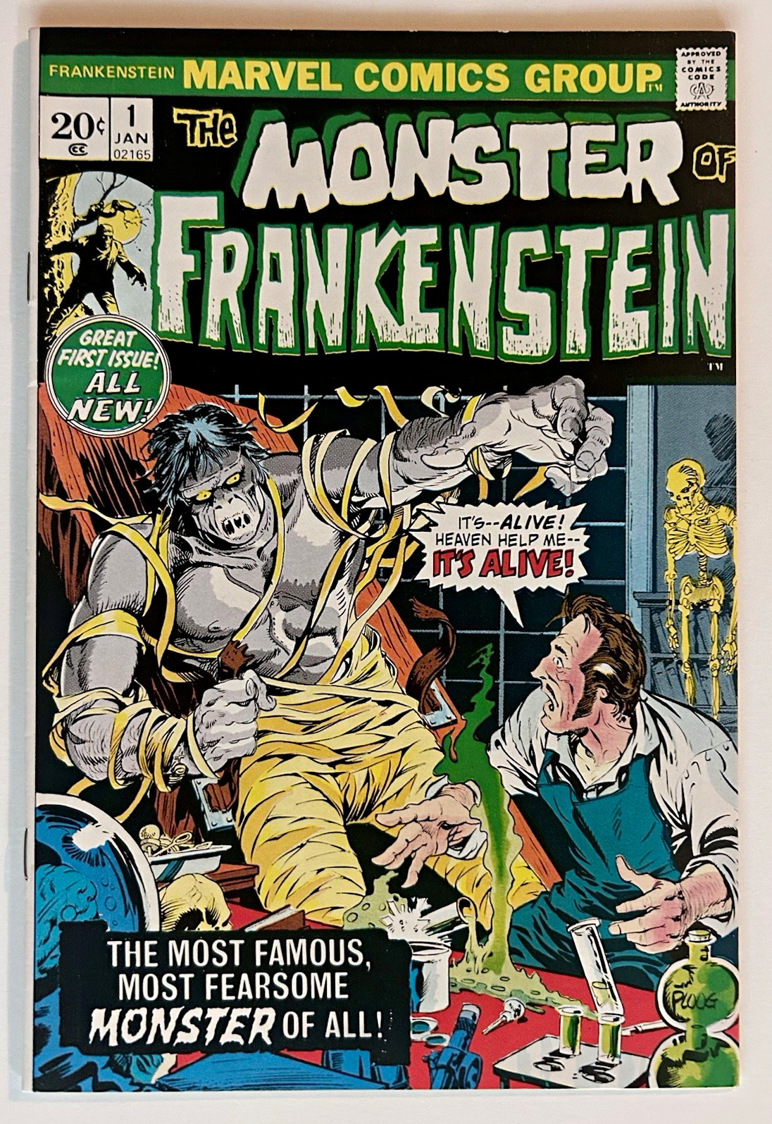 Marvel Comics Group The Monster of Frankenstein #1 1973 NM- 9.0-9.2 + Free #18