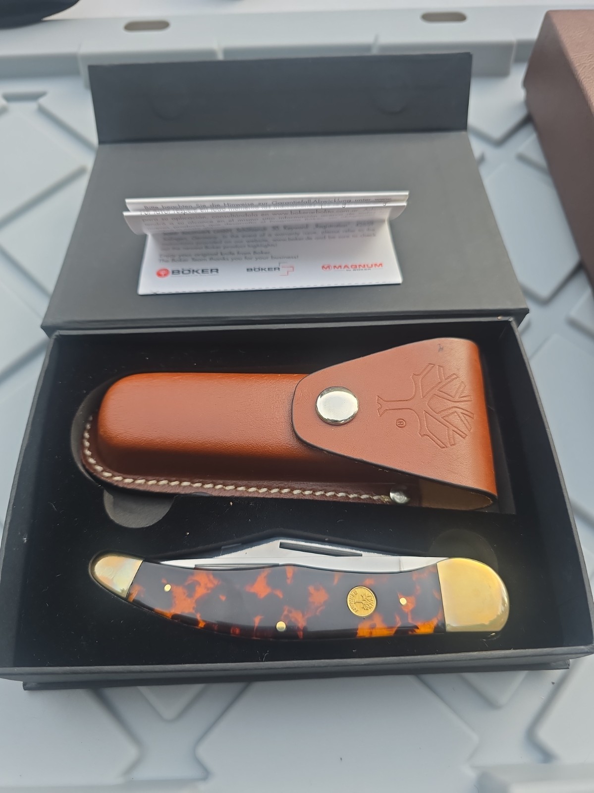 Boker Tortoise Shell Classics Trapper