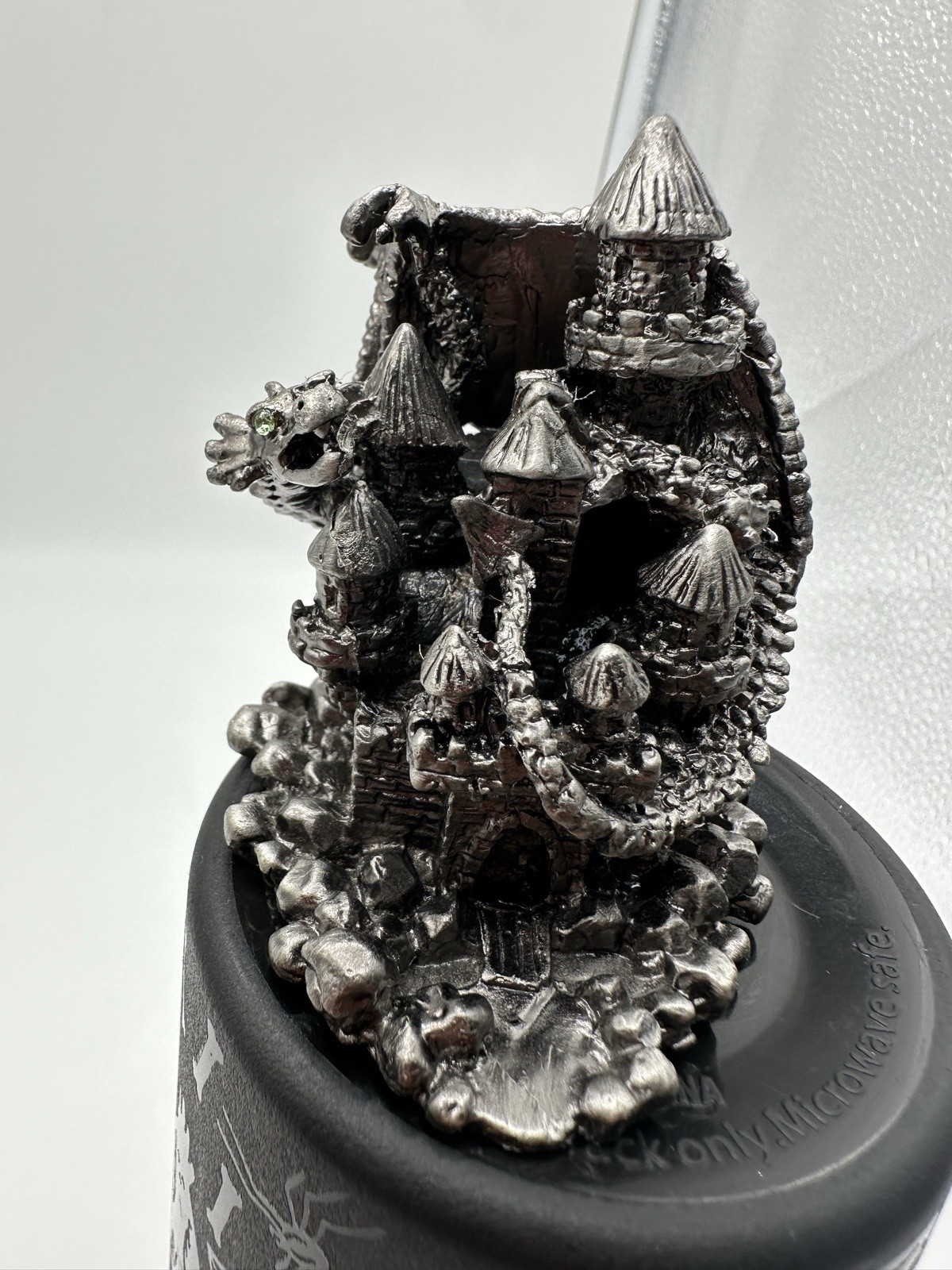 Pewter Fantasy Dragon Wings Medieval Castle Tower Guardian Figuring