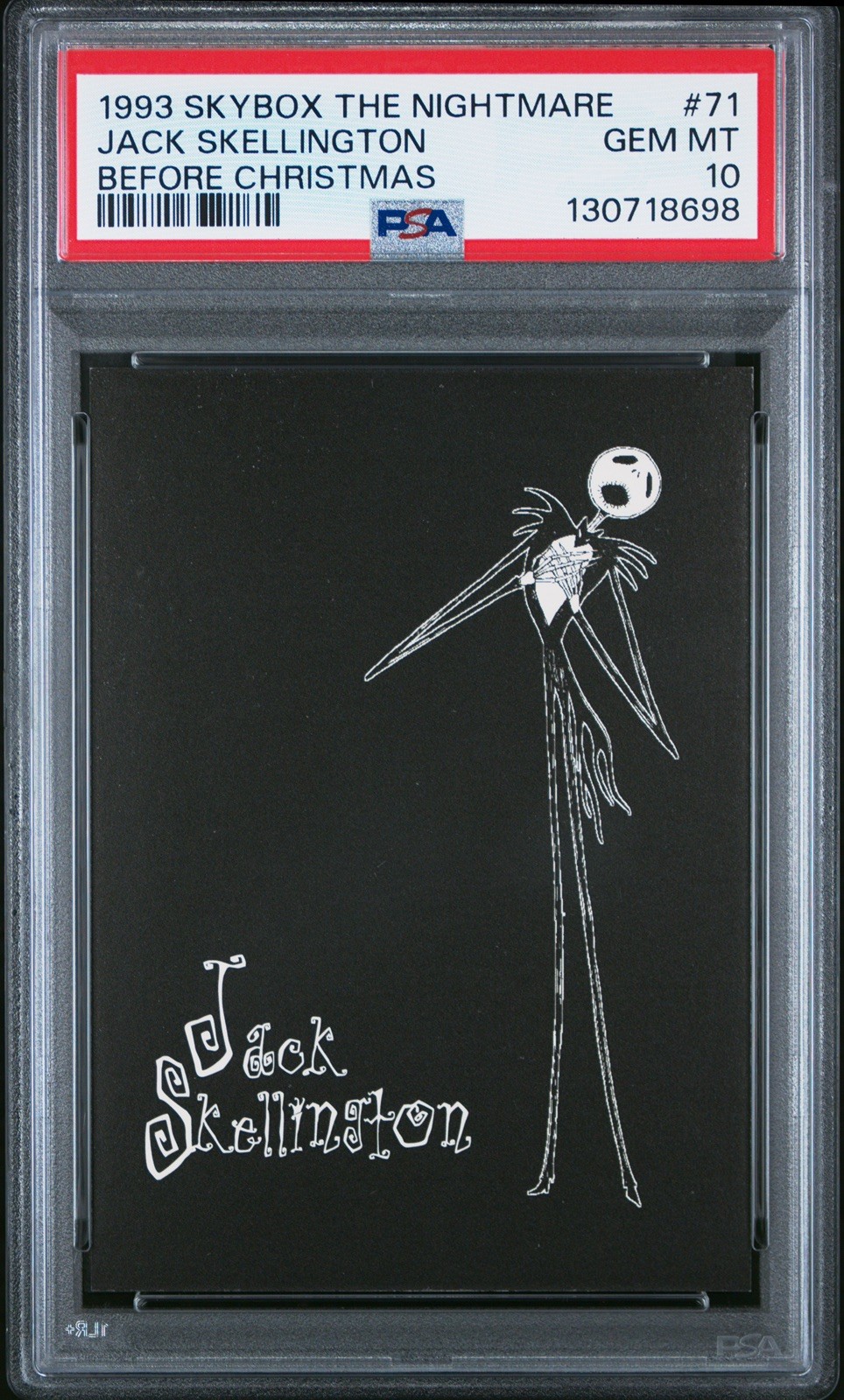 1993 SkyBox Nightmare Before Christmas PSA 10 Jack Skellington #71 Pop 2
