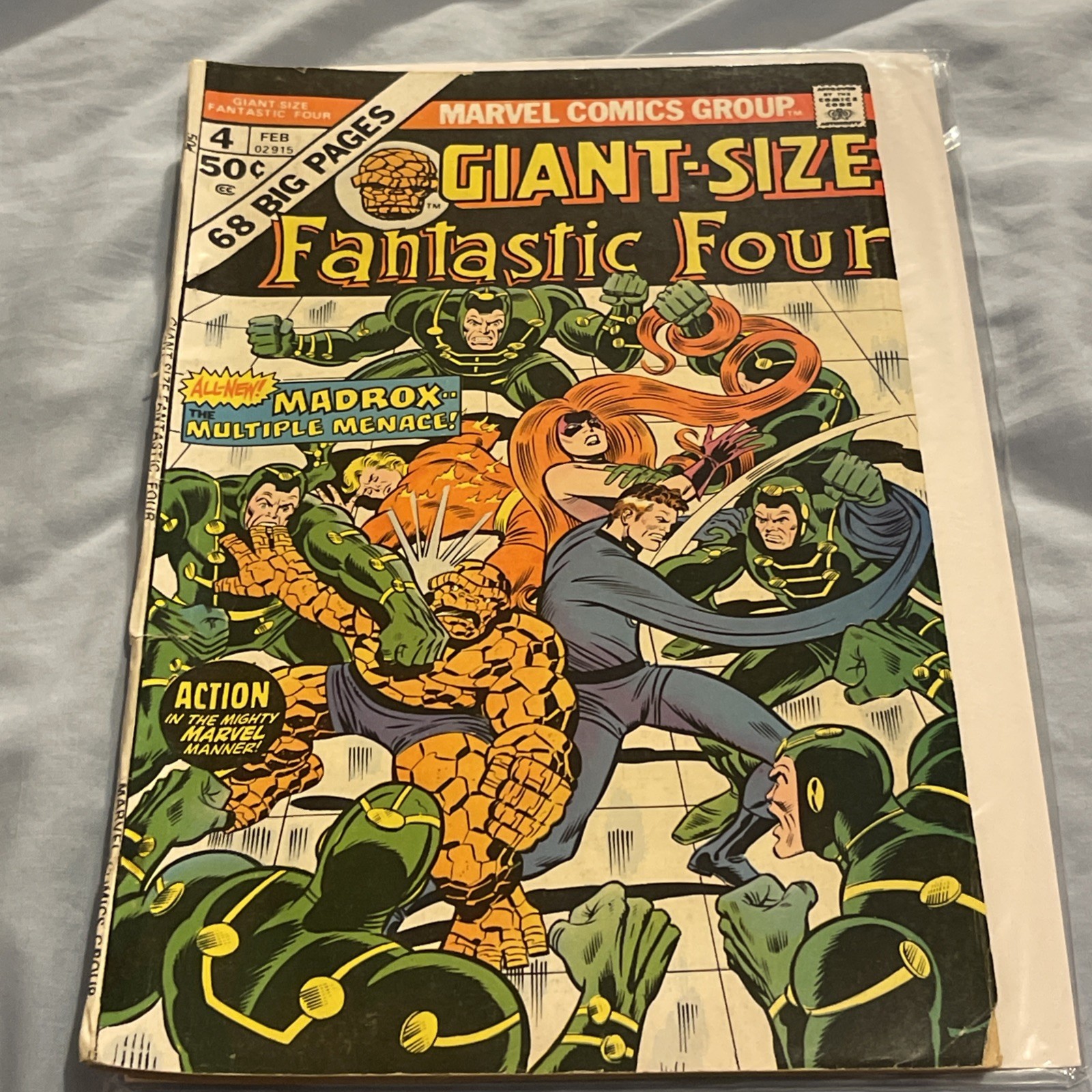 Giant-Size Fantastic Four #4 VG/F 1975 1st App. Madrox The Multiple Man🔥🔑