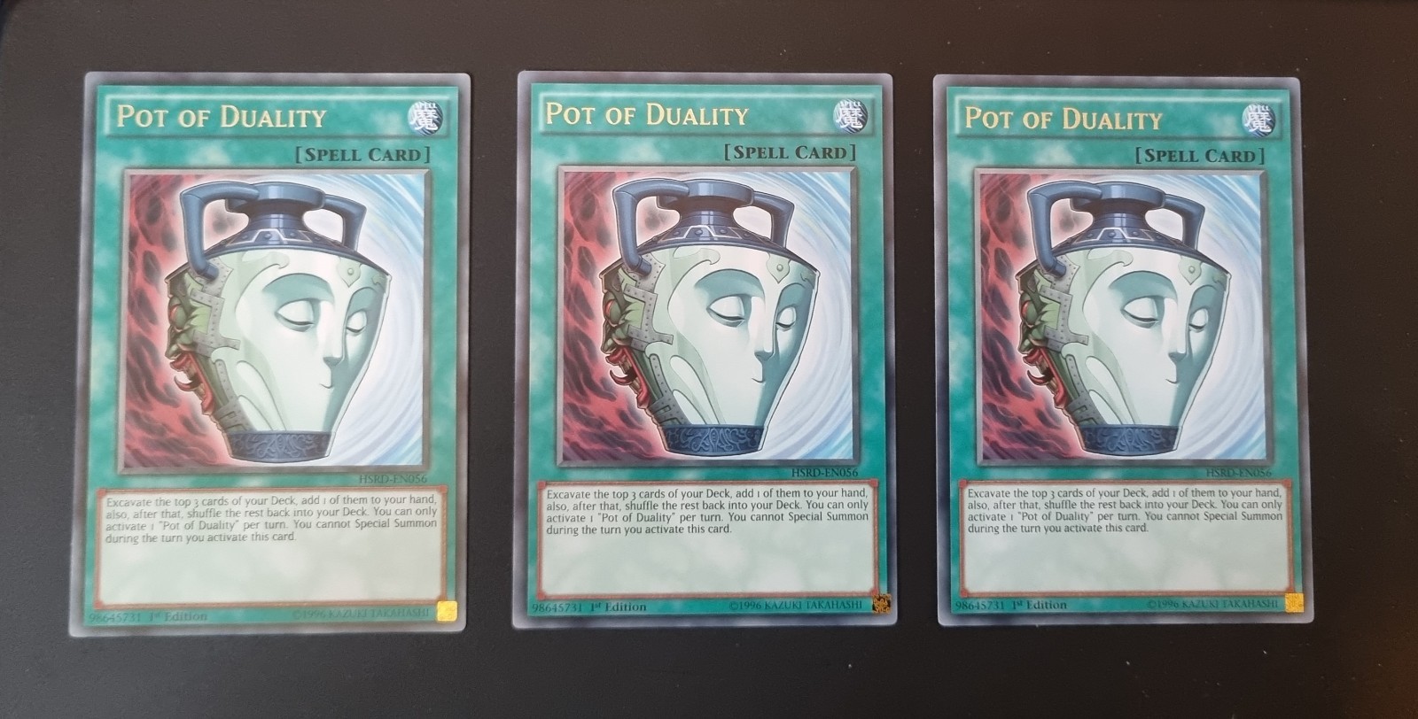 Yugioh Pot of Duality HSRD-EN056 Rare 1st Edition NM