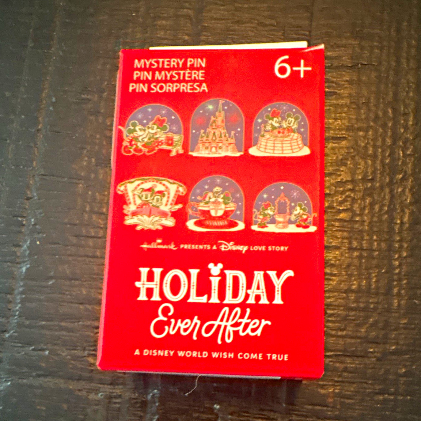 Hallmark Disney Mickey Mouse Holiday Ever After Mystery Pin Pack, Single