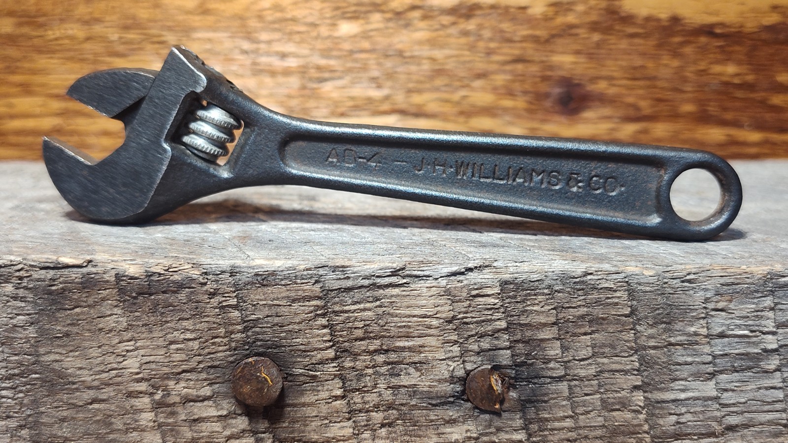 🔥 VTG J. H. WILLIAMS & CO SUPERJUSTABLE AB-4 RARE BLACK OXIDE FINSH 1950\'s
