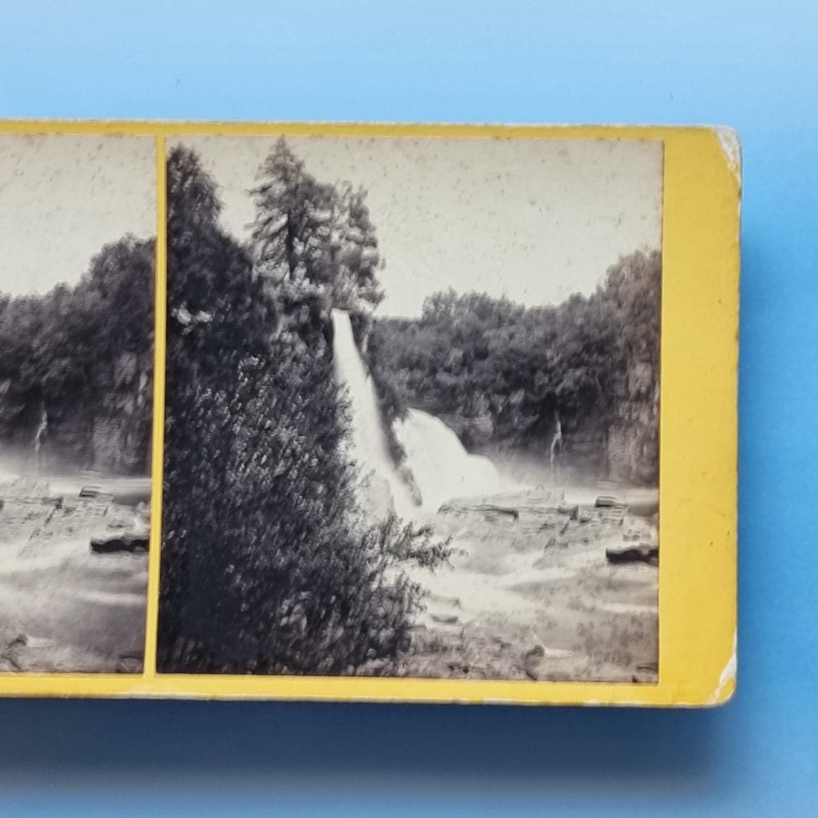 Bonnington Stereoview C1870 Real Photo Scotland Waterfall Study By Wilson