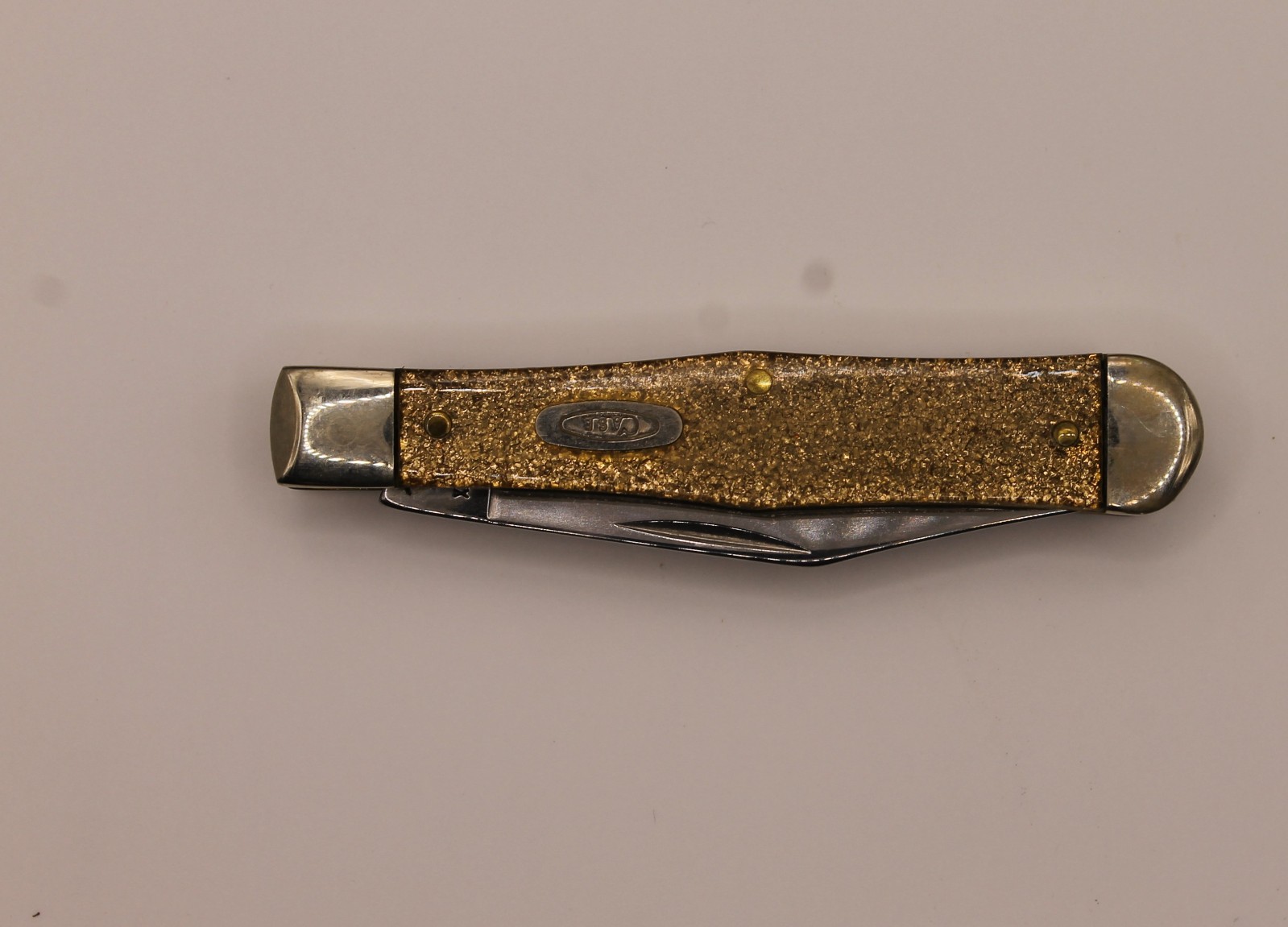 CASE CENTENNIAL KNIFE GS215 GUNSTOCK KNIFE 1989 ISSUE GOLDSTONE 
