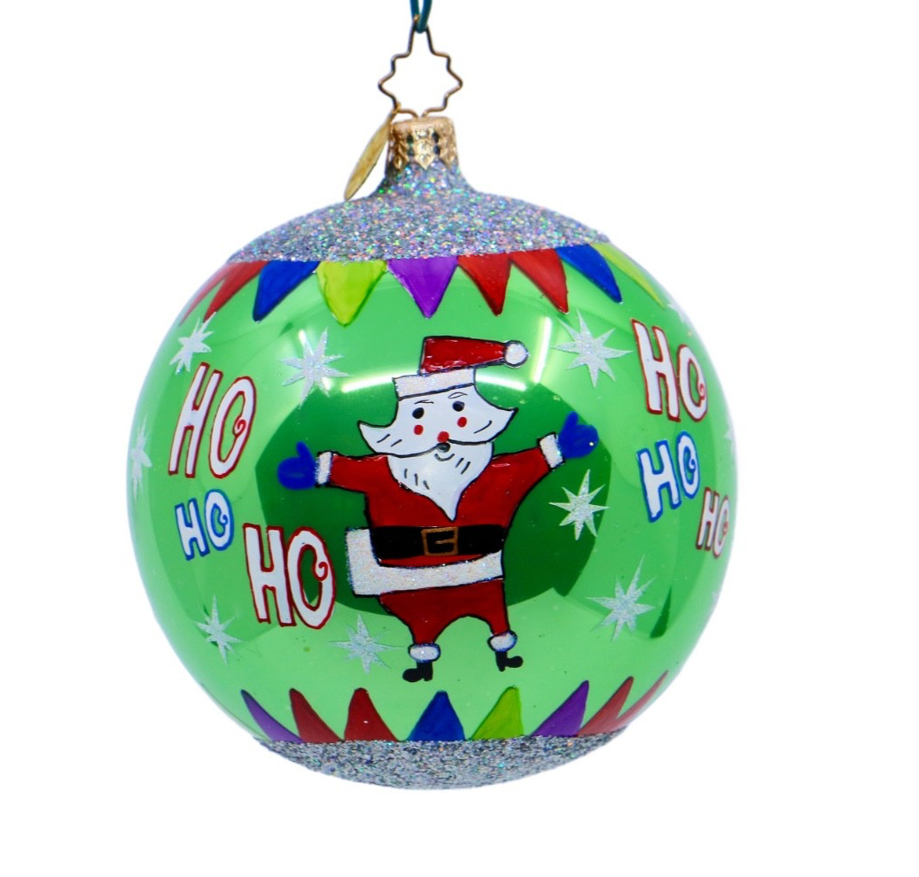 Radko MERRILY MODERN Ball Christmas Ornament