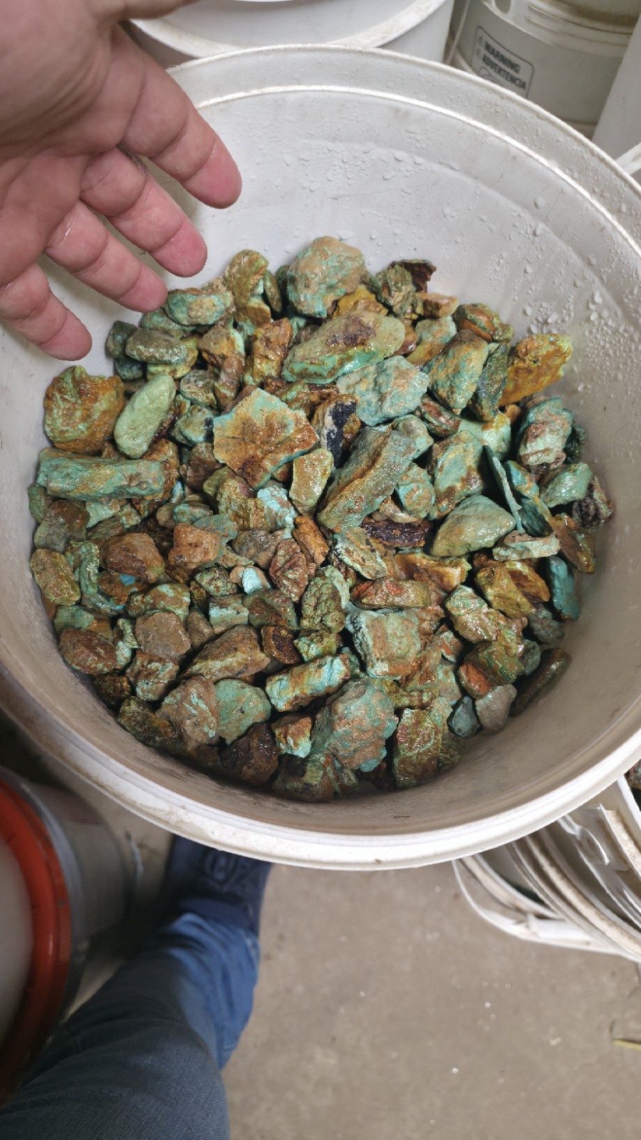 Stabilized Blue-green turquoise with brown matrix  (By The Pound) 1/2\