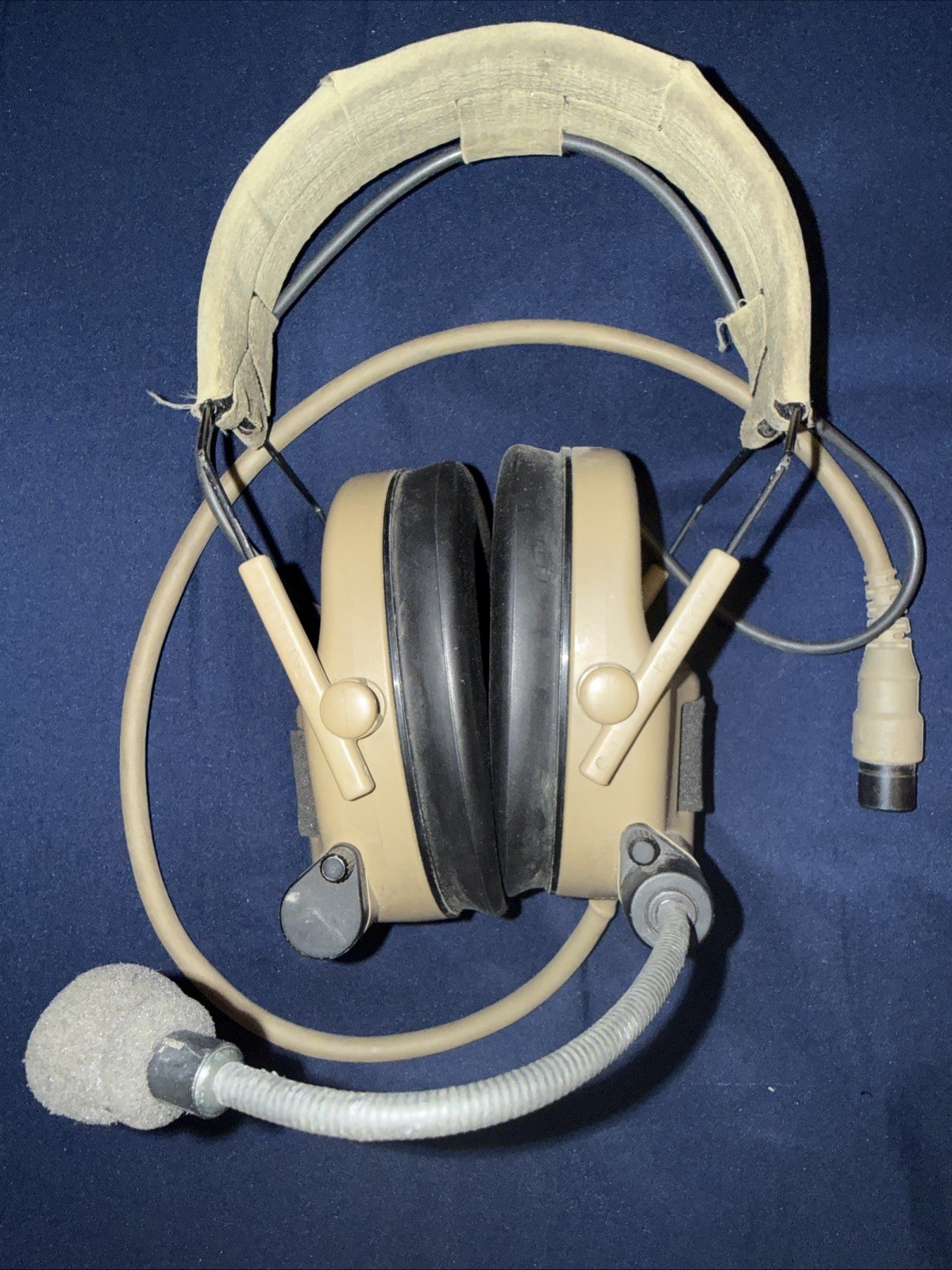 USGI OTE2000 FALCOM HEATSET COYOTE TAN GREAT CONDITION PELTOR LIKE
