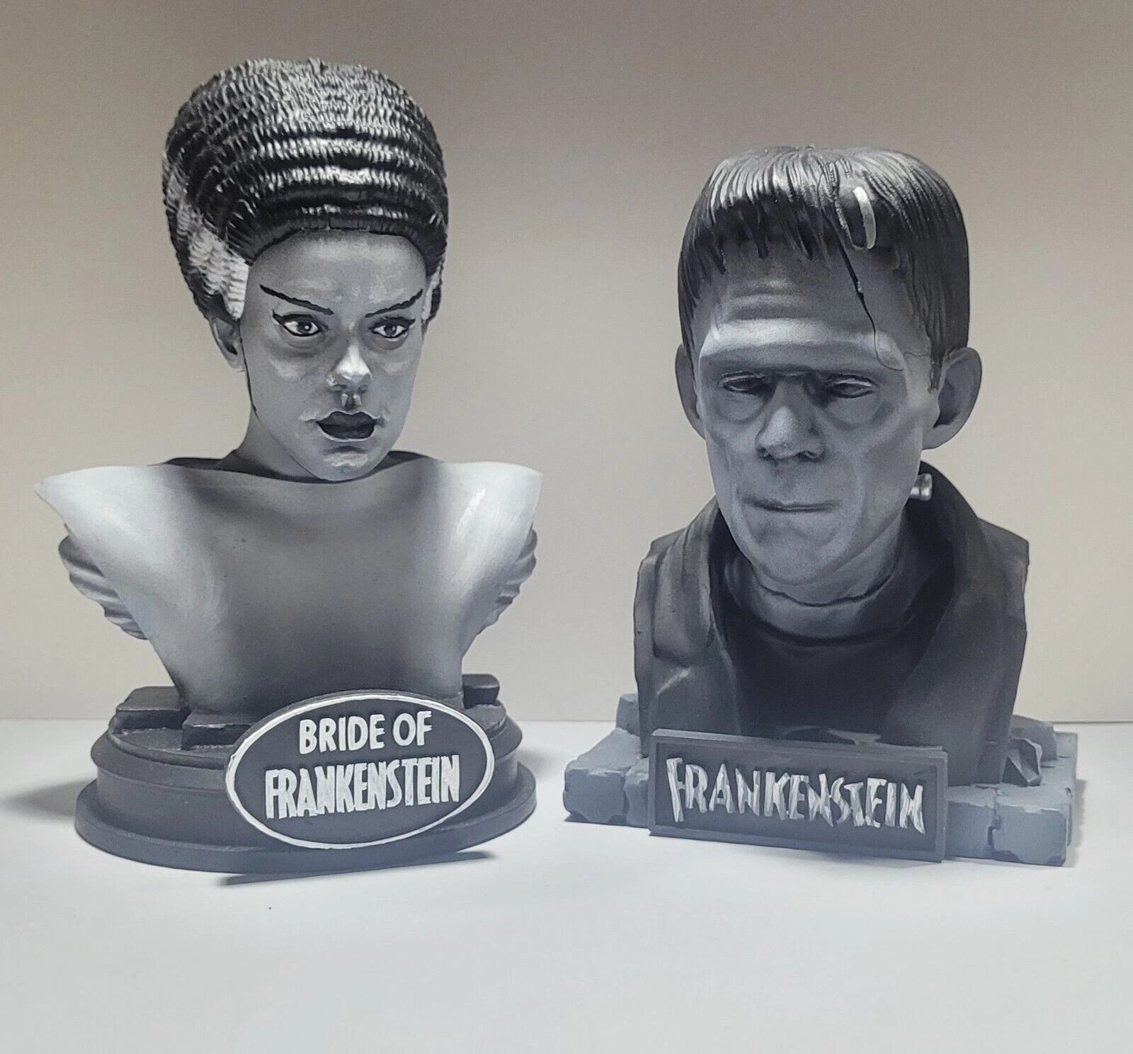Universal Monsters Resin Busts Hand Painted 7 Pack READ DESC CUSTOM