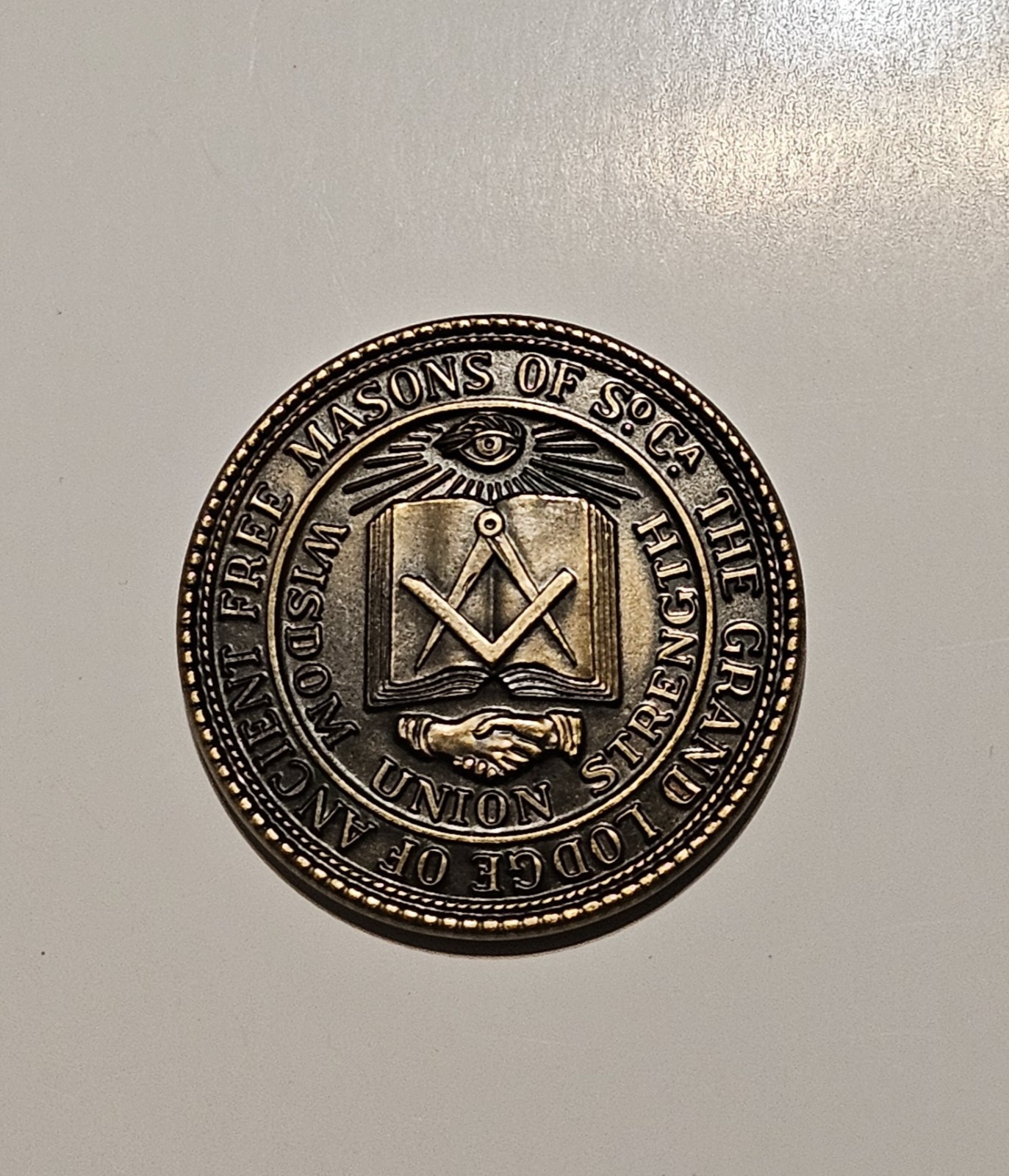 Grand Lodge Of Ancient Free Masons Of South Carolina Bicentennial Medallion Coin