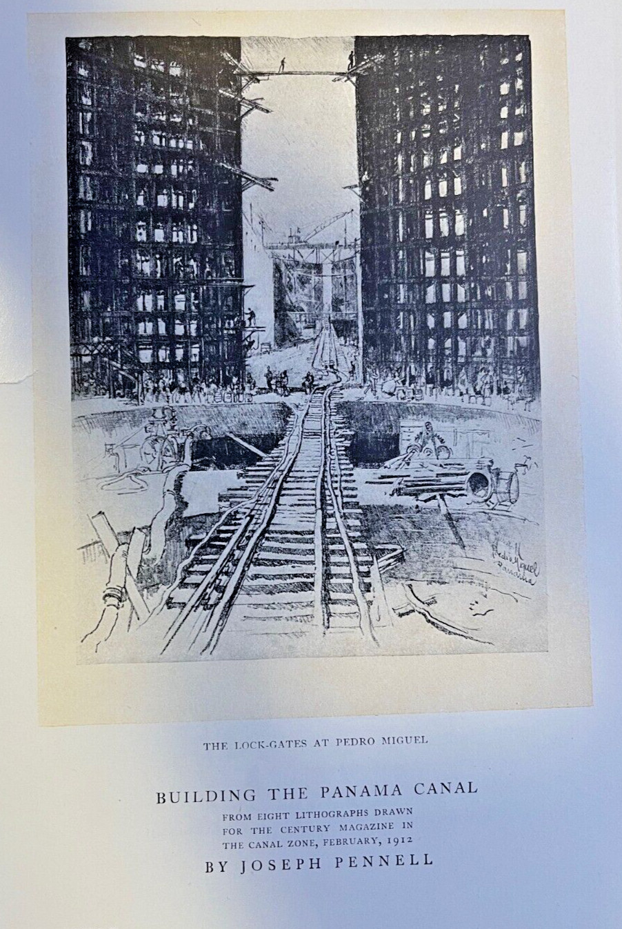 1912 Joseph Pennell Illustrations Building The Panama Canal