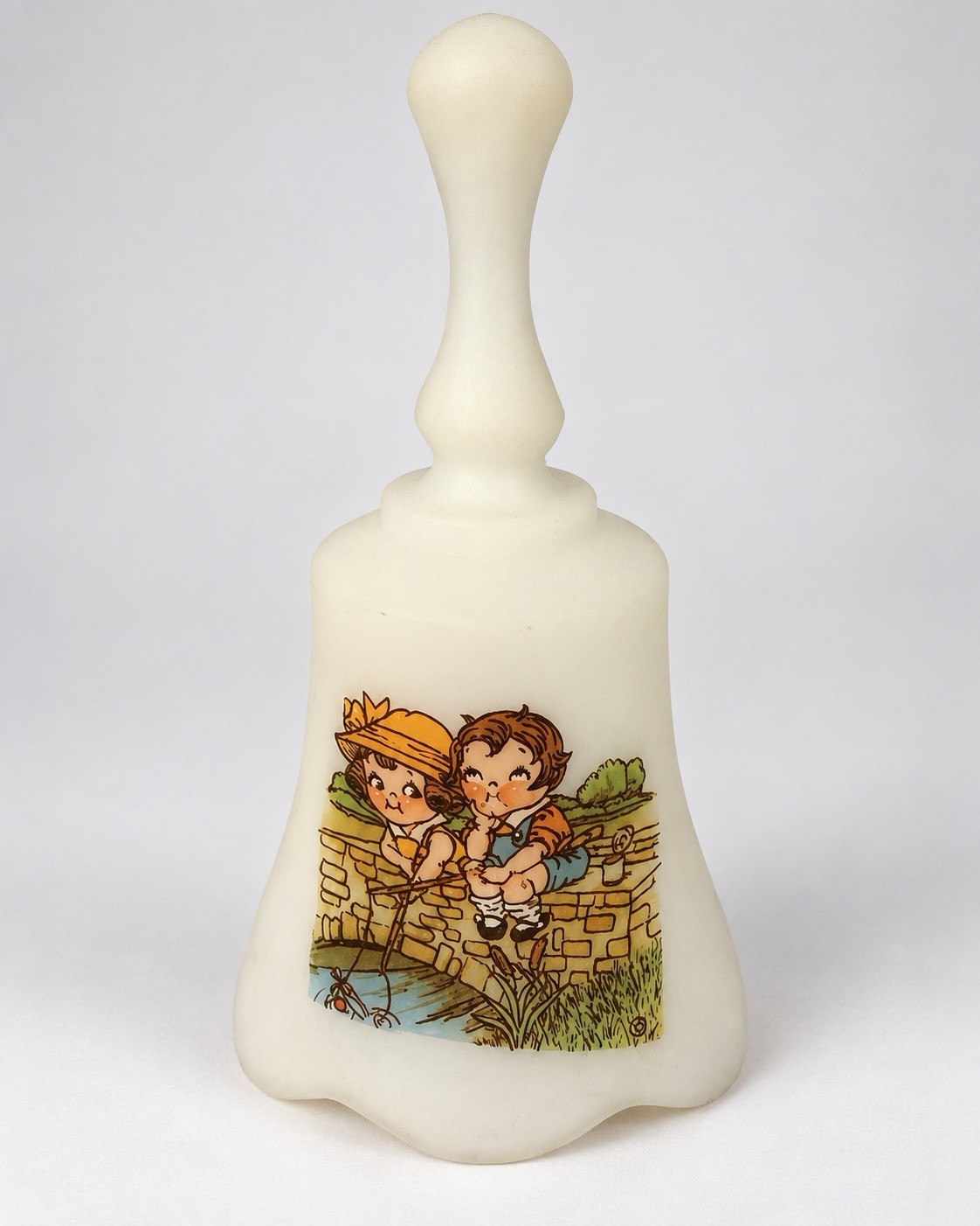 Vintage 1984 Fenton Campbell Kids Bell Campbell Soup Co Advertising Collectible