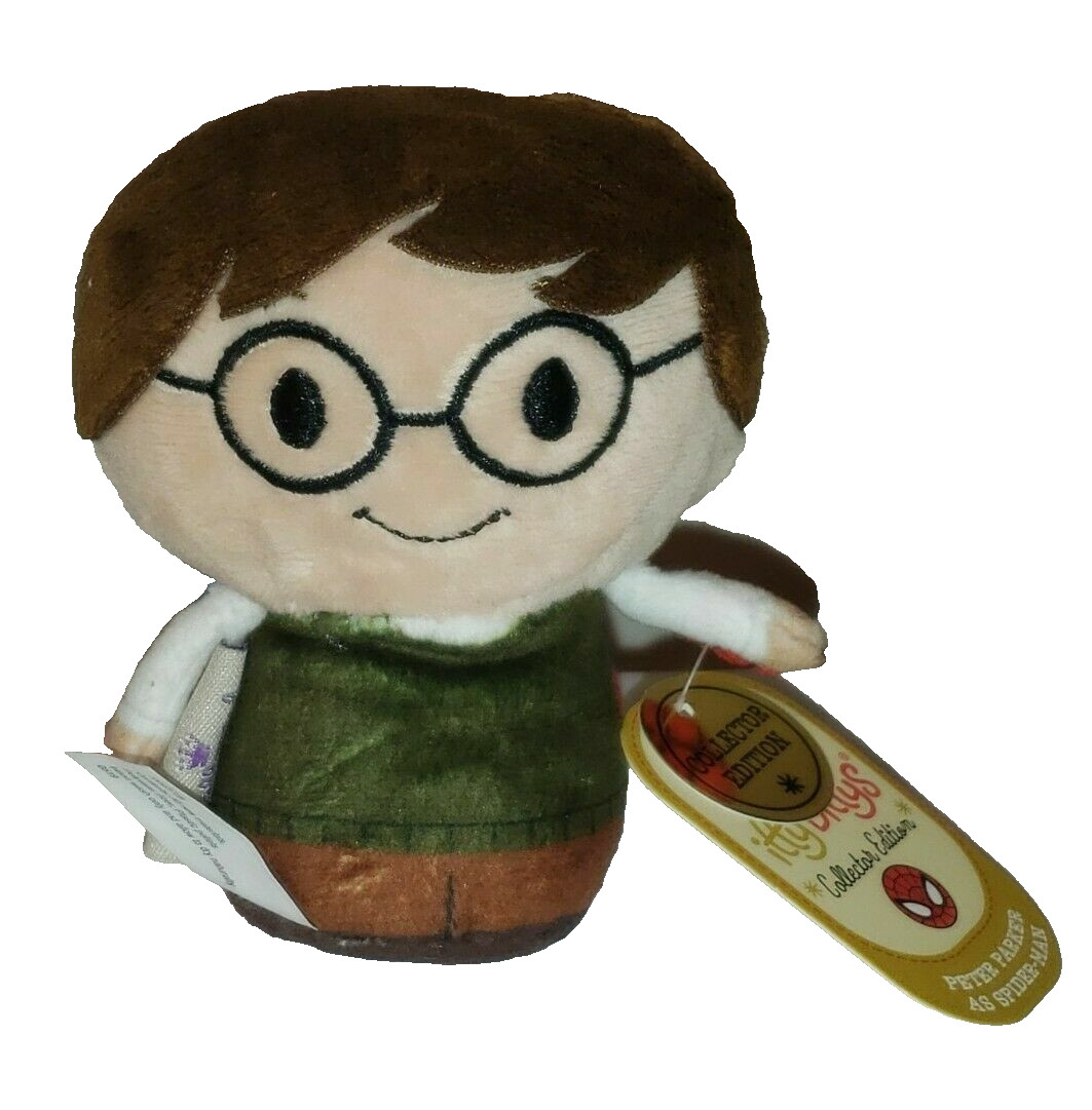 Hallmark Itty Bittys - PETER PARKER AS SPIDER-MAN 2 Sided Marvel Plush NWT