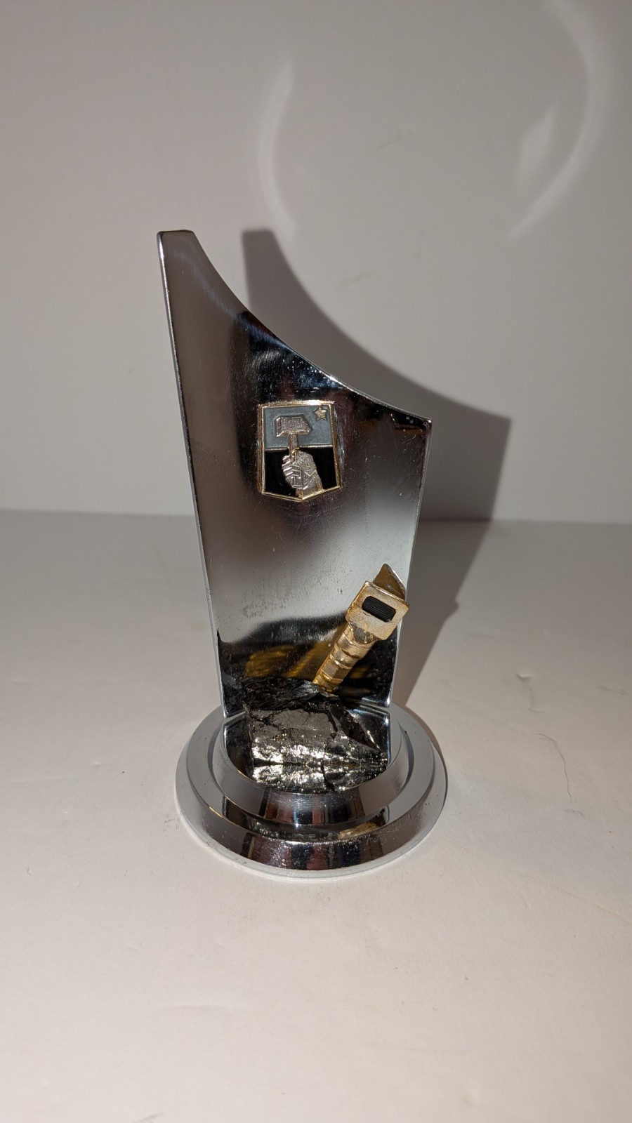 Vintage Soviet Russian Souvenir Mining Jackhammer Paper Weight USSR 4.25\