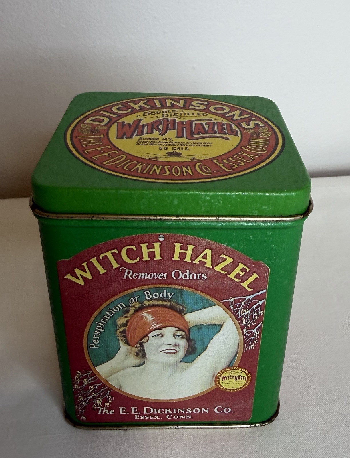 Vintage Dickinson\'s Witch Hazel Collector Tin Retro