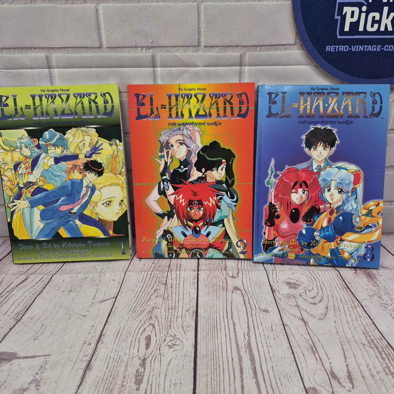 El Hazard The Magnificent World Manga Set 1-3~Hidetomo Tsubura~Viz Graphic Novel