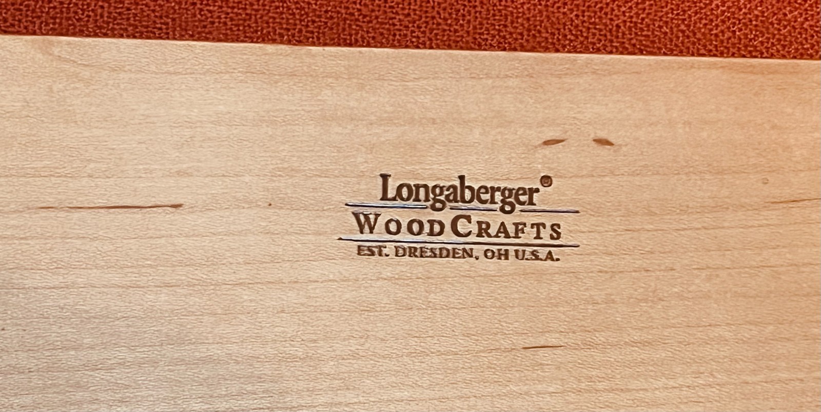 Longaberger Wood Crafts Replacement Large Nesting Table Top Shelf 24 x 10
